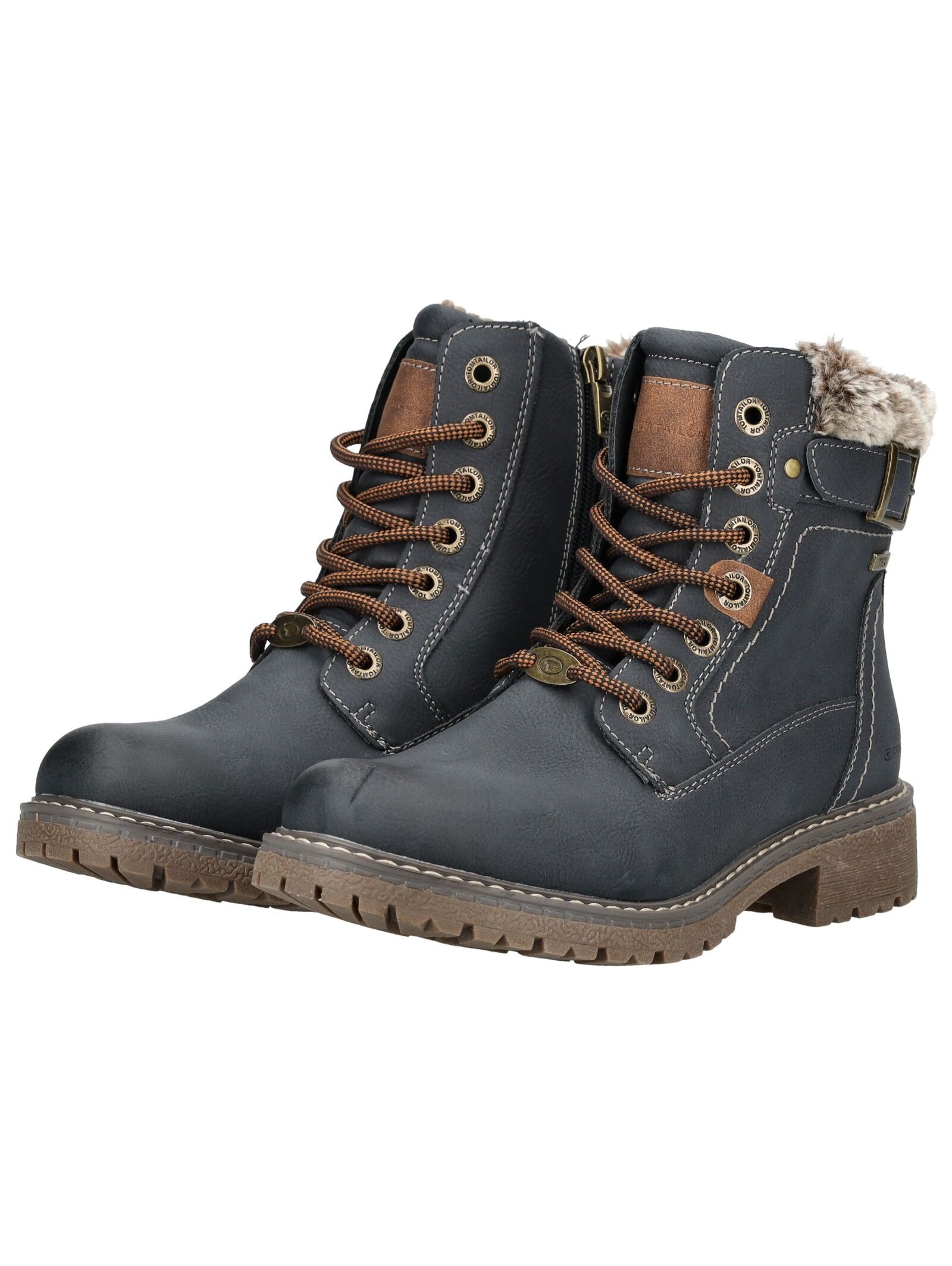 TOM TAILOR Schnürstiefelette »Tom Tailor Stiefelette Lederimitat«