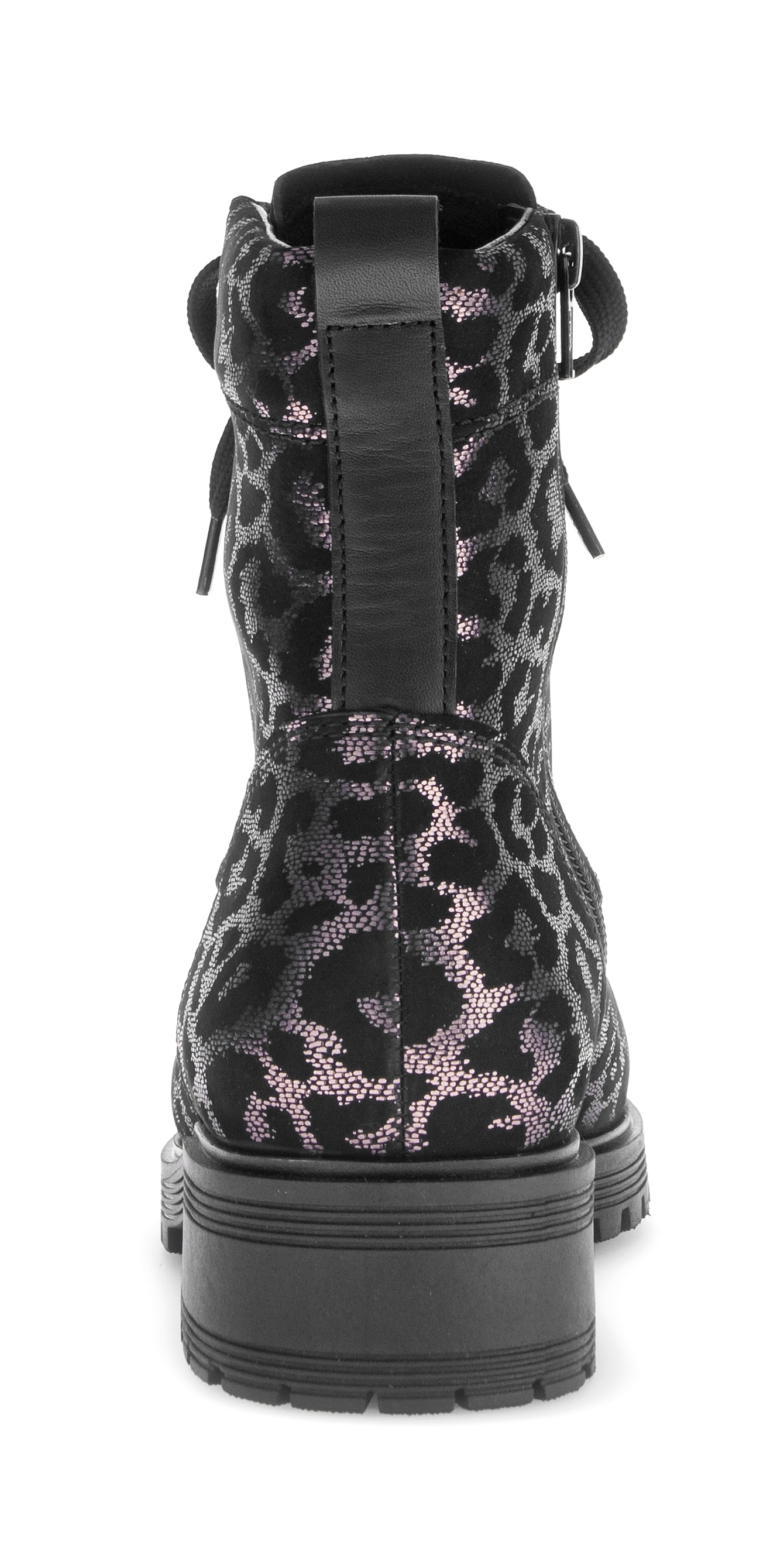 Gabor Schnürstiefelette »PISA«, Blocakabsatz, Schnürboots im Animal-Look, Komfortweite H