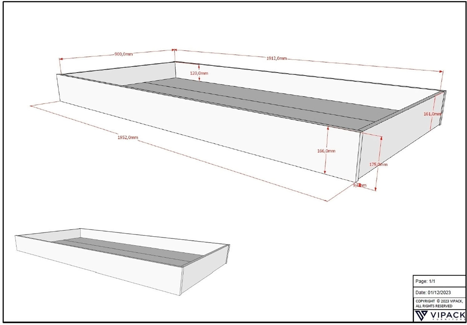 Vipack Etagenbett »Forrest Massivholzbett Made in Europe, stabil und hochwertig gebaut« Liegefläche 90/140x200cm, mit Leiter, Rolllattenrost u. Bettschublade,  mit Absturzschutz oben in Sprossenoptik, Buche weiß lackiert