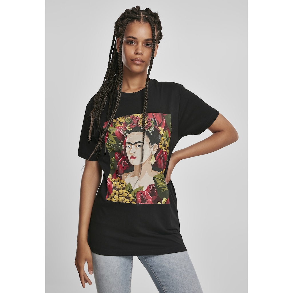 Merchcode Kurzarmshirt »Damen Ladies Frida Kahlo Portrait Tee« (1 tlg.)