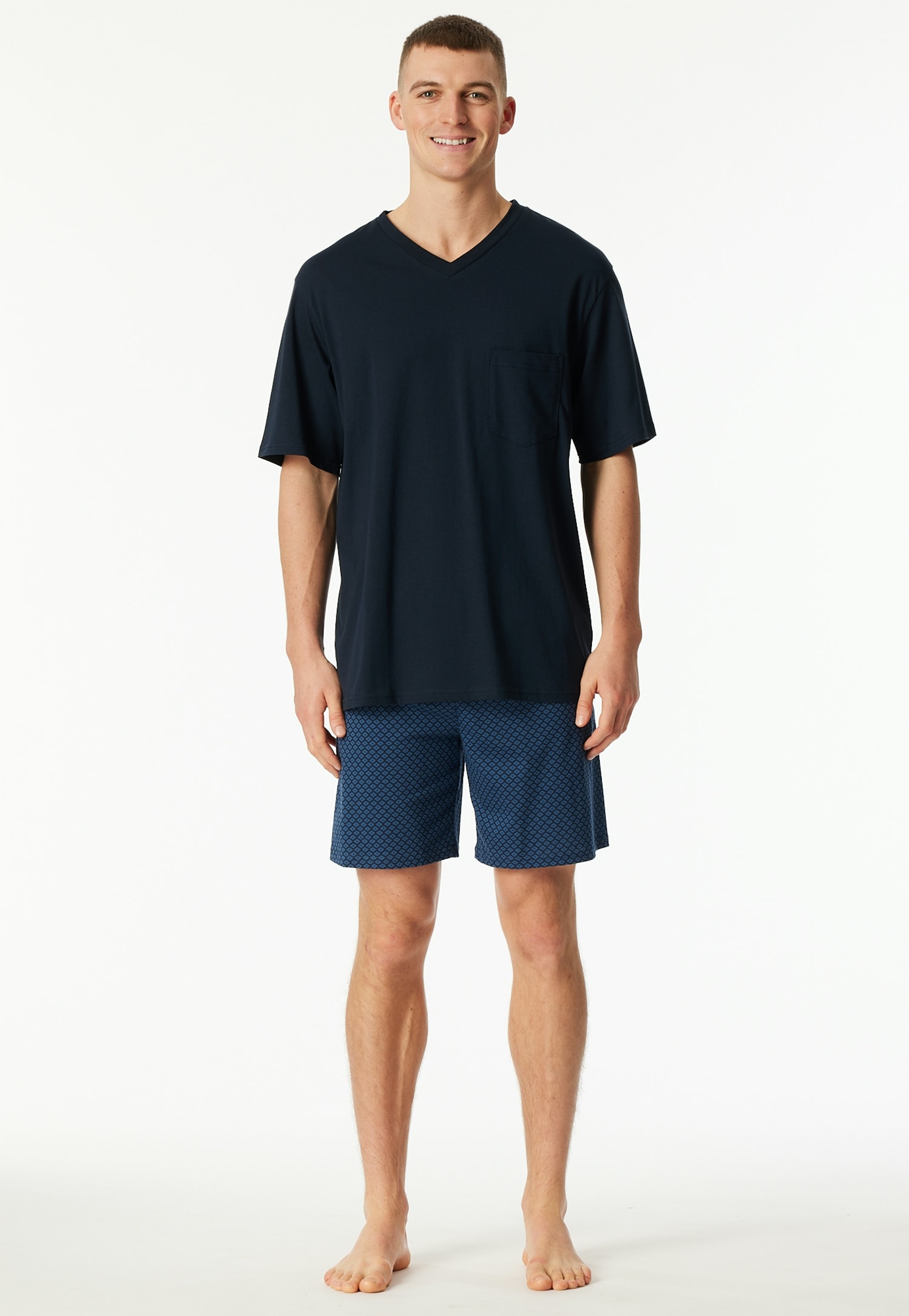 Schiesser Shorty »Comfort Essentials« 2 tlg. mit aufgesetzter Brusttasche