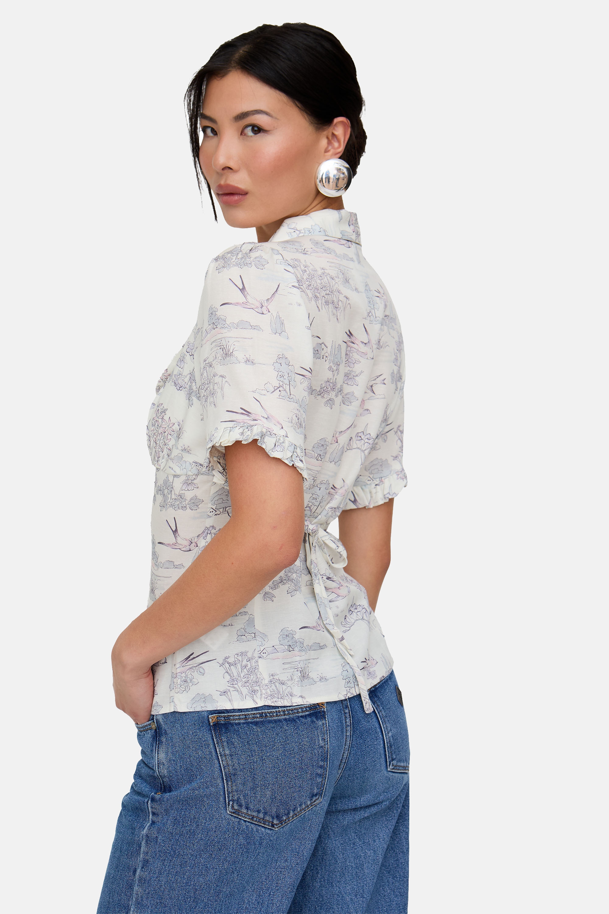 Lily and Lionel Hemdbluse »Rachel Vintage Inspired Short Sleeve Shirt Damen«