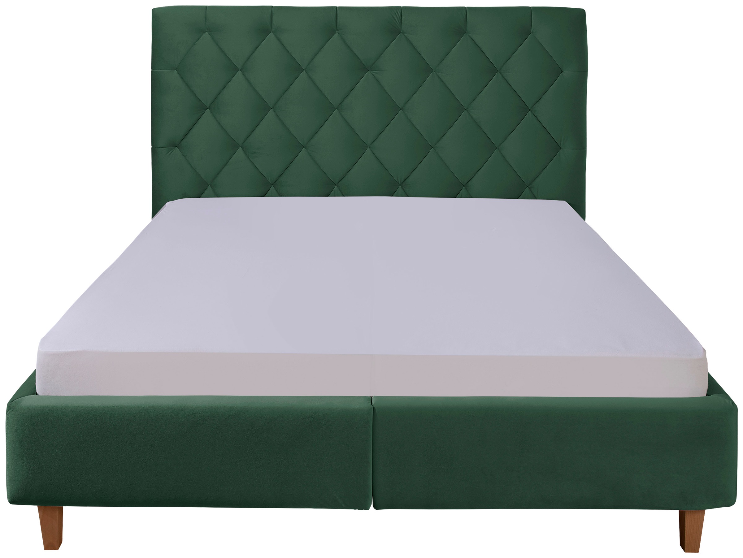 Thumbnail - Home affaire Polsterbett "Sunley 140" Kreuzsteppung, Kopfteilhöhe 142 cm, ohne oder mit Matratze/Lattenrost