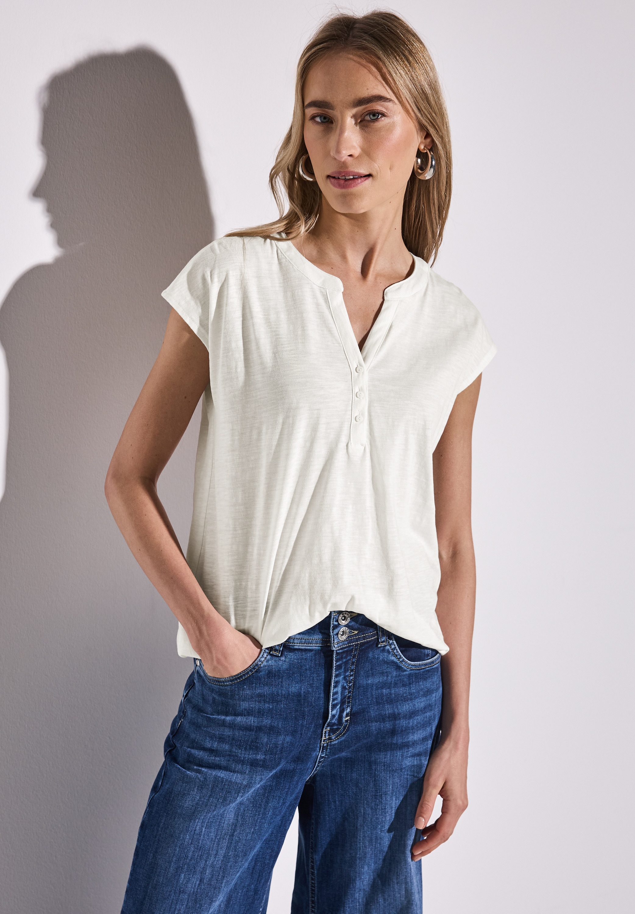 STREET ONE T-Shirt, aus reiner Baumwolle
