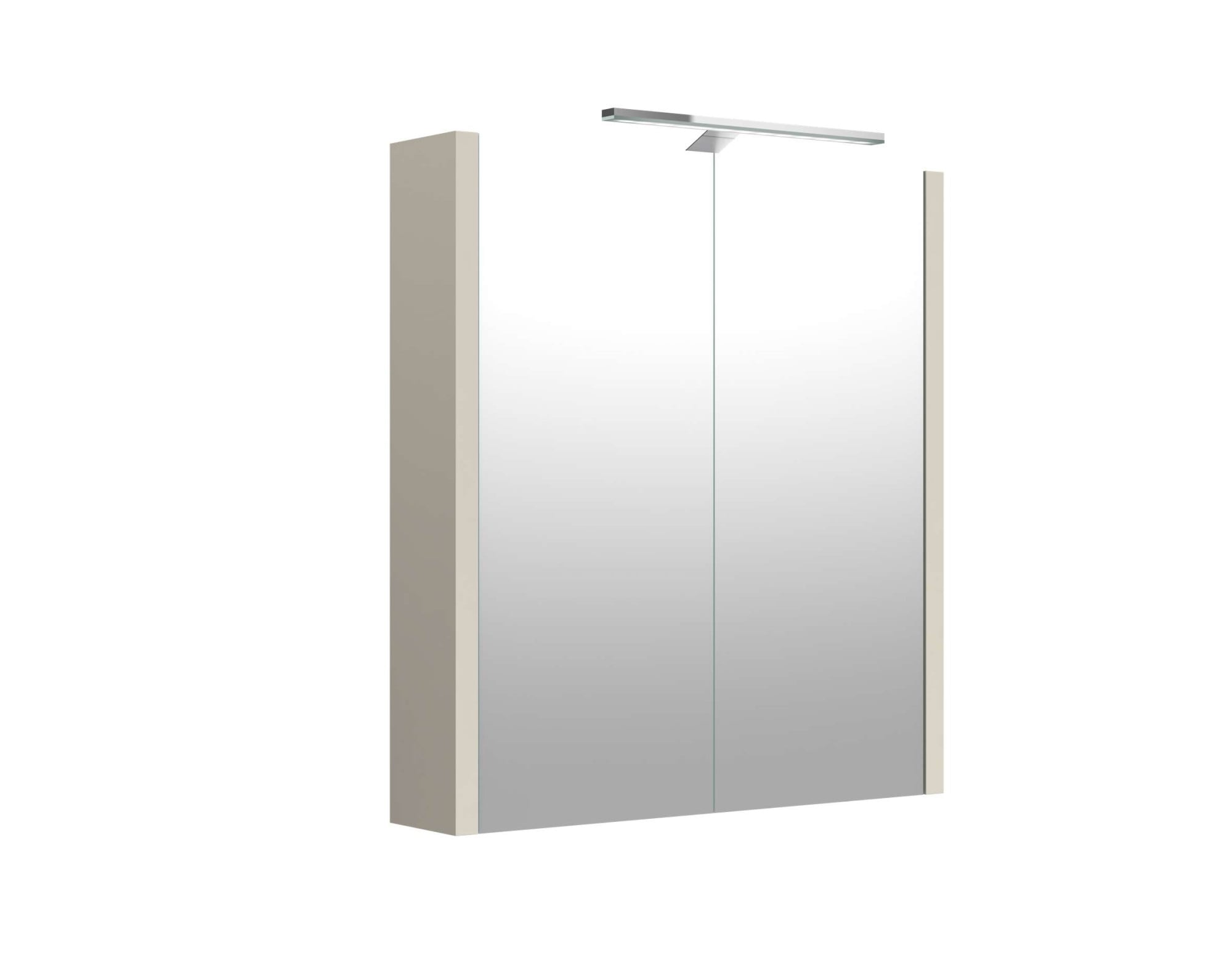 welltime Badezimmerspiegelschrank "Joy, Badmöbel, mit Beleuchtung, Wandmontage" mit Spiegeltüren und LED, IP 44, FSC-zertifiziert