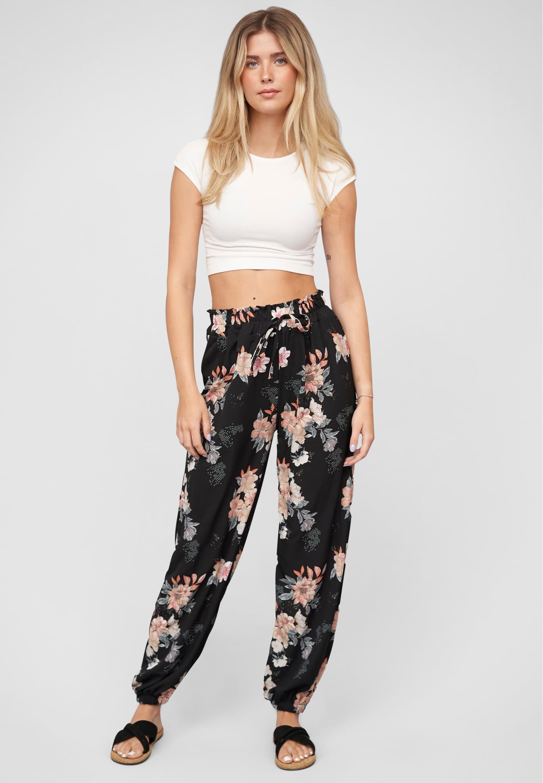 CLOUD 5IVE Stoffhose »CLOUD 5IVE Pants with aop flower print«, (1 tlg.)