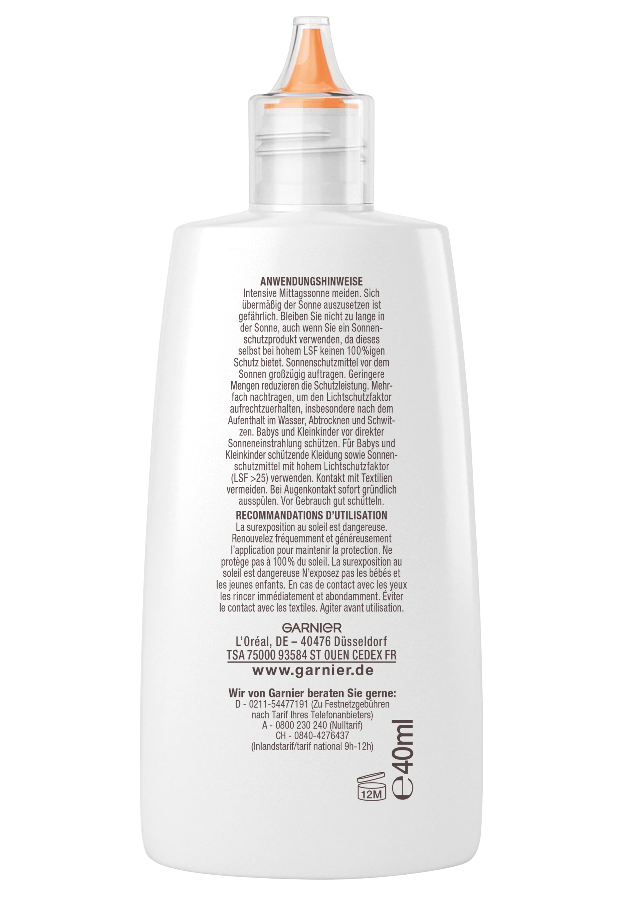 GARNIER Sonnenschutzfluid »GARNIER AMBRE SOLAIRE SUPER UV«