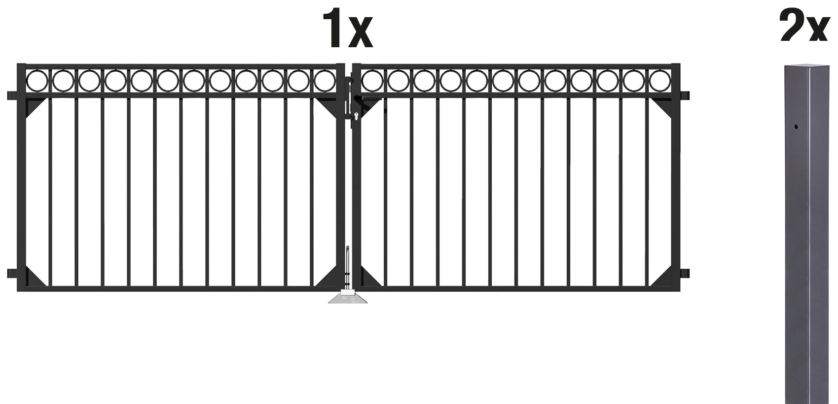Alberts "Circle" Breite: 300 cm, Höhe: 100 und 120 cm