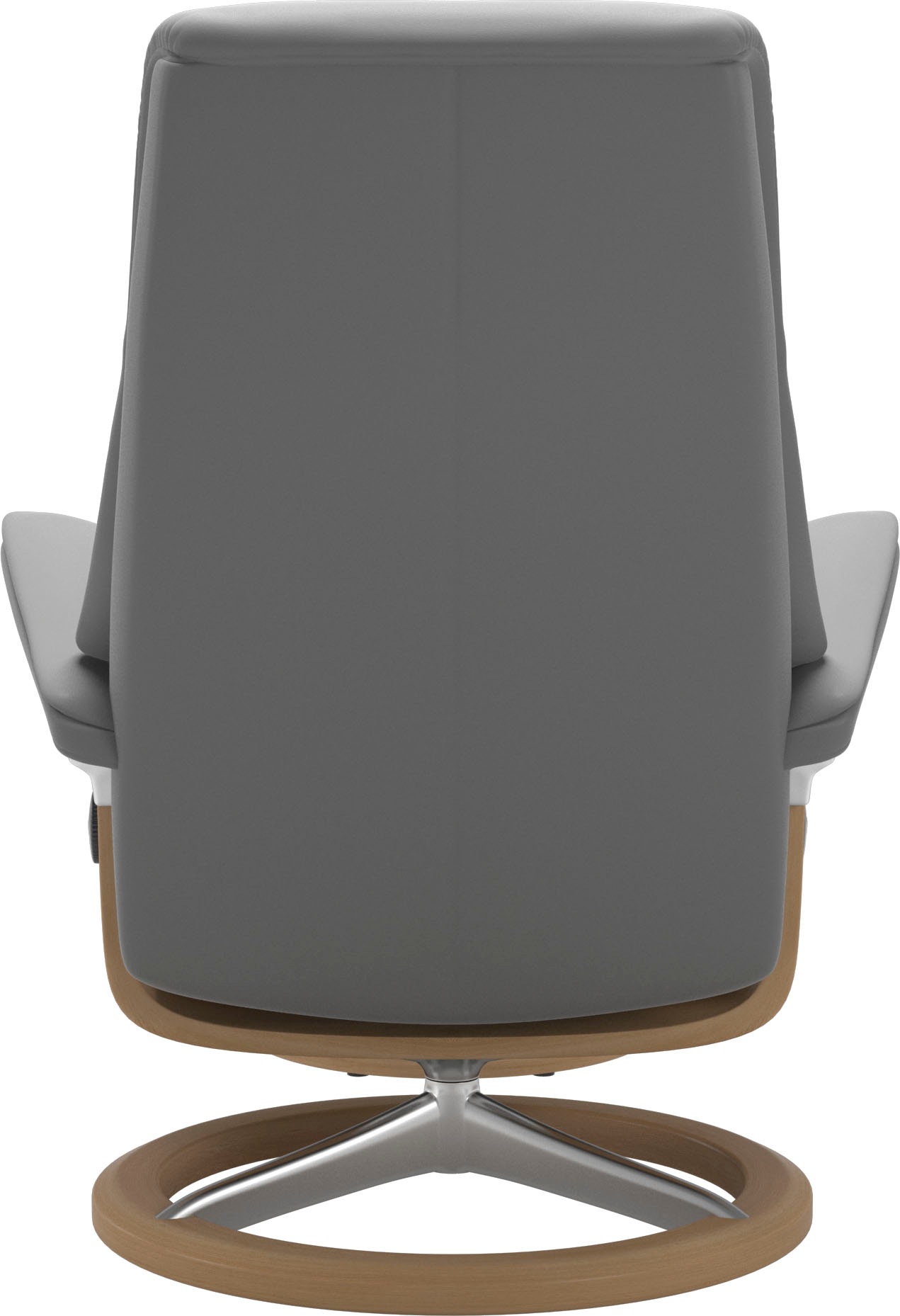 Stressless® Relaxsessel »View«, (Set, Relaxsessel mit Hocker), mit Signature Base, Größe M,Gestell Eiche