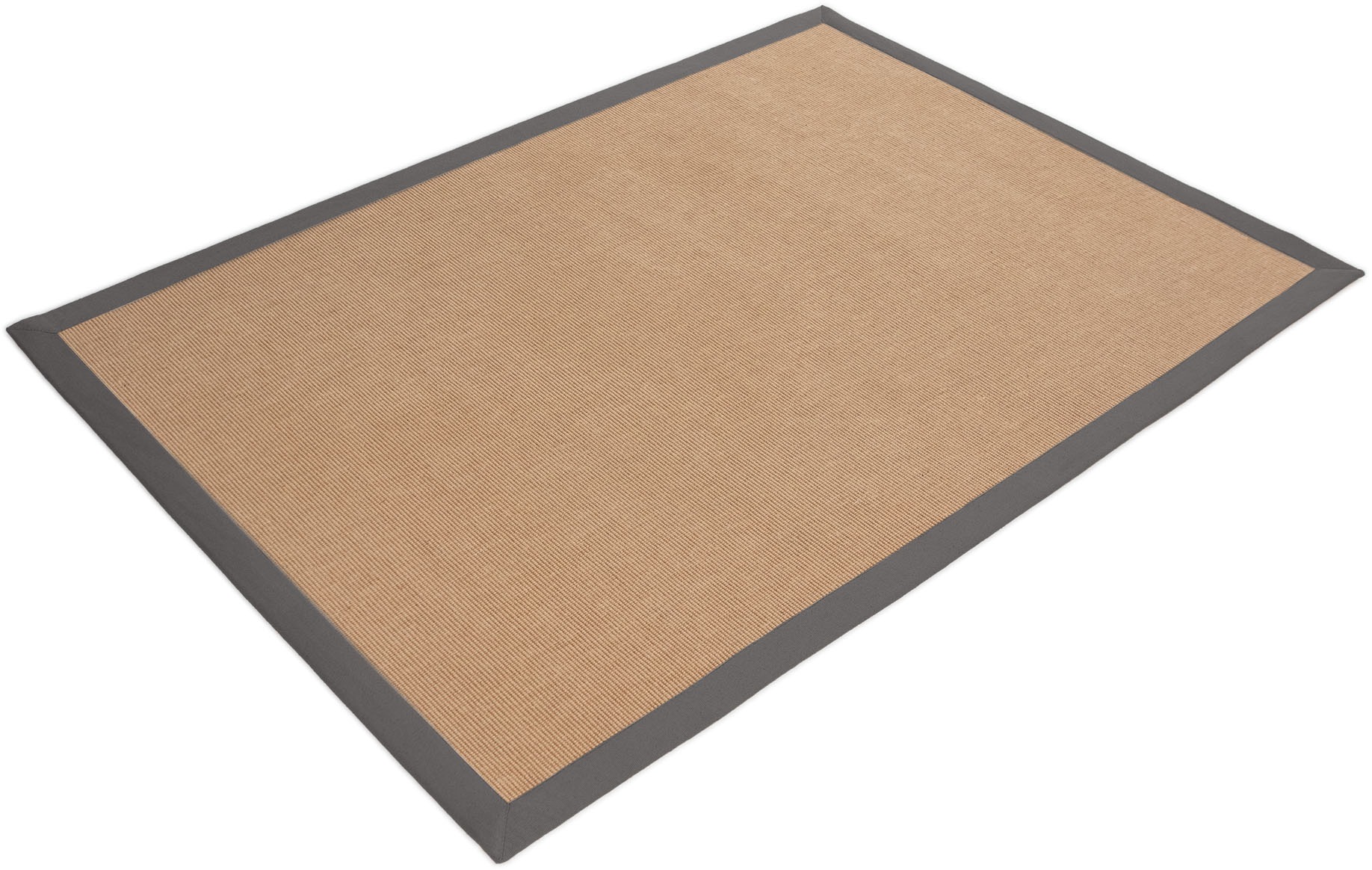 Thumbnail - carpetfine Sisalteppich "Sisal", rechteckig, 5 mm Höhe, mit farbiger Bordüre, Anti Rutsch Rückseite