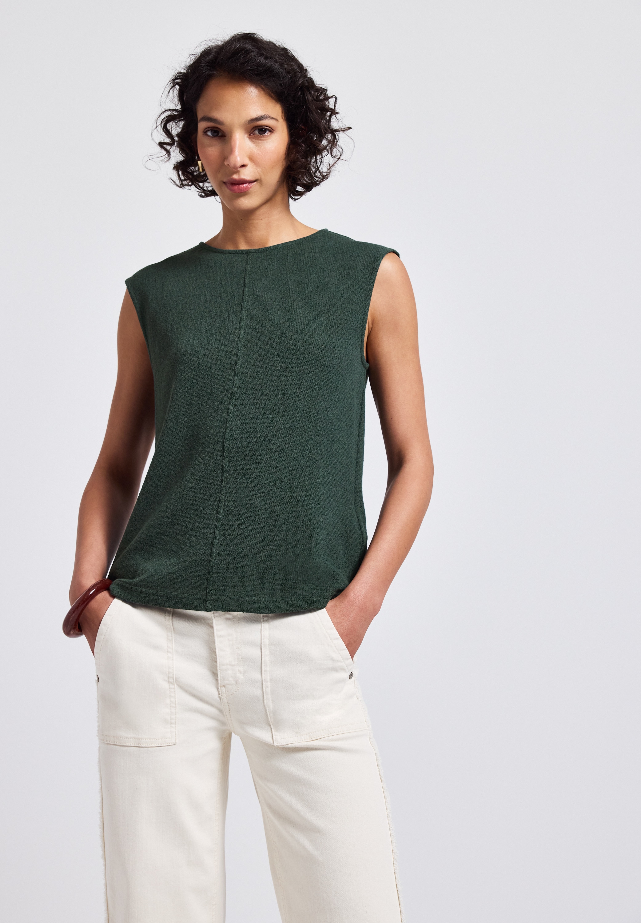 STREET ONE Stricktop, mit Rundhals günstig online kaufen