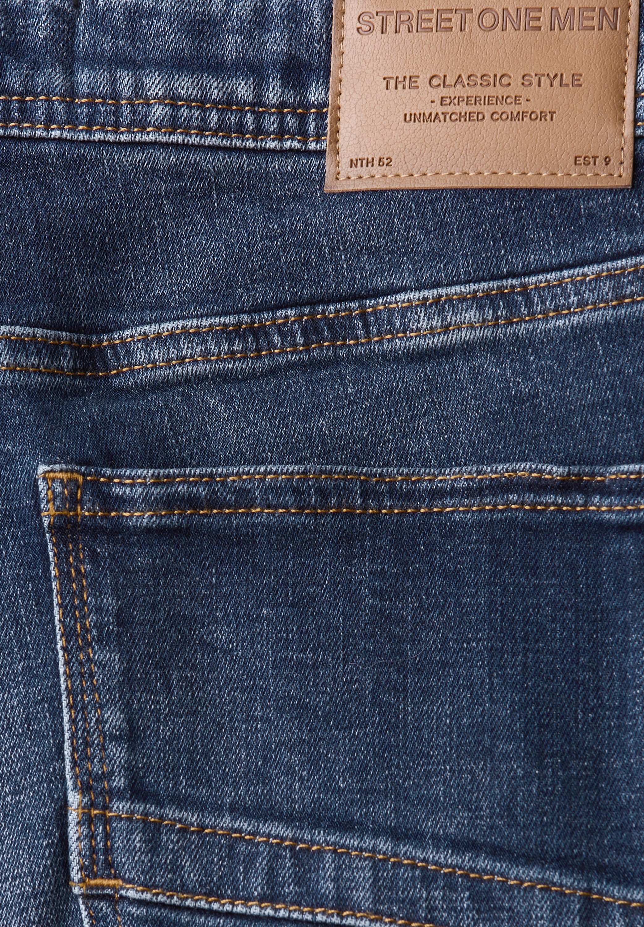 STREET ONE MEN Regular-fit-Jeans, aus Baumwolle mit Stretchanteil