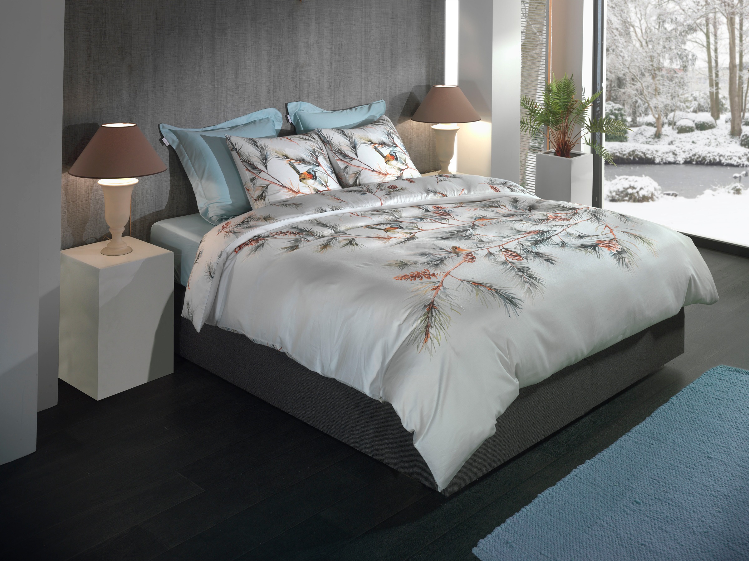 Heckett & Lane Bettwäsche "Destiny" 2 Stk. Äste Design, hochwertiges Mako-S günstig online kaufen