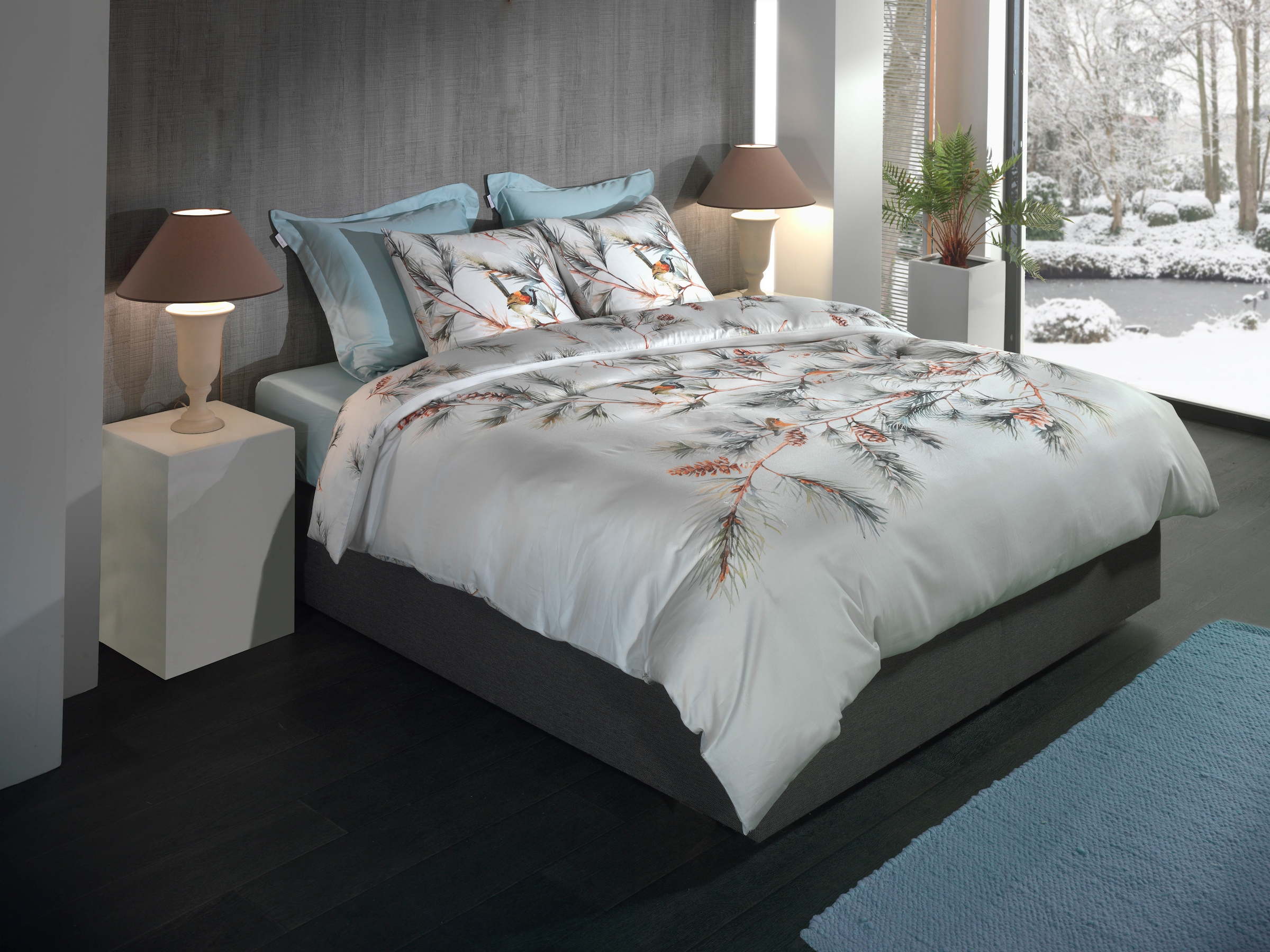Heckett & Lane Bettwäsche "Destiny" 2 Stk. tlg. Äste Design, hochwertiges M günstig online kaufen