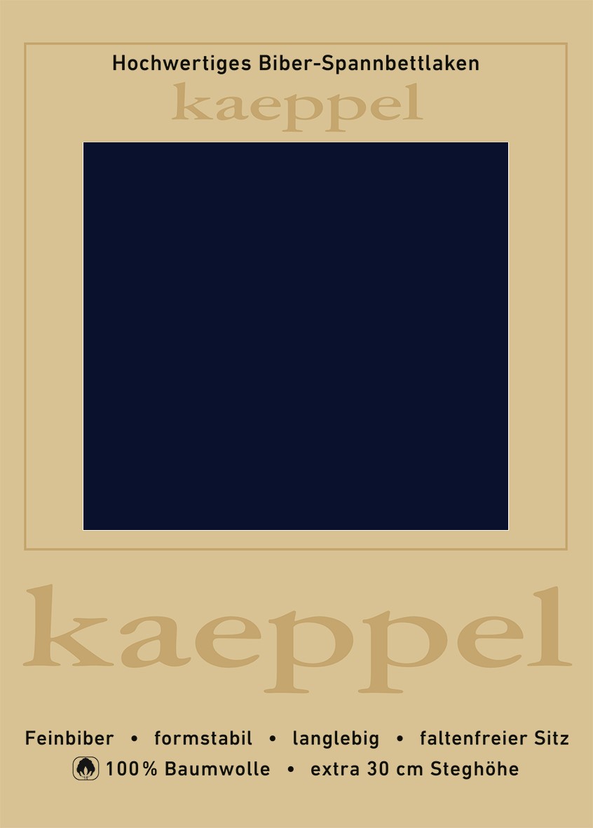 Kaeppel Spannbettlaken "Spannbettlaken Biber" 100% Baumwolle, kuschelig weich ideal für Winter