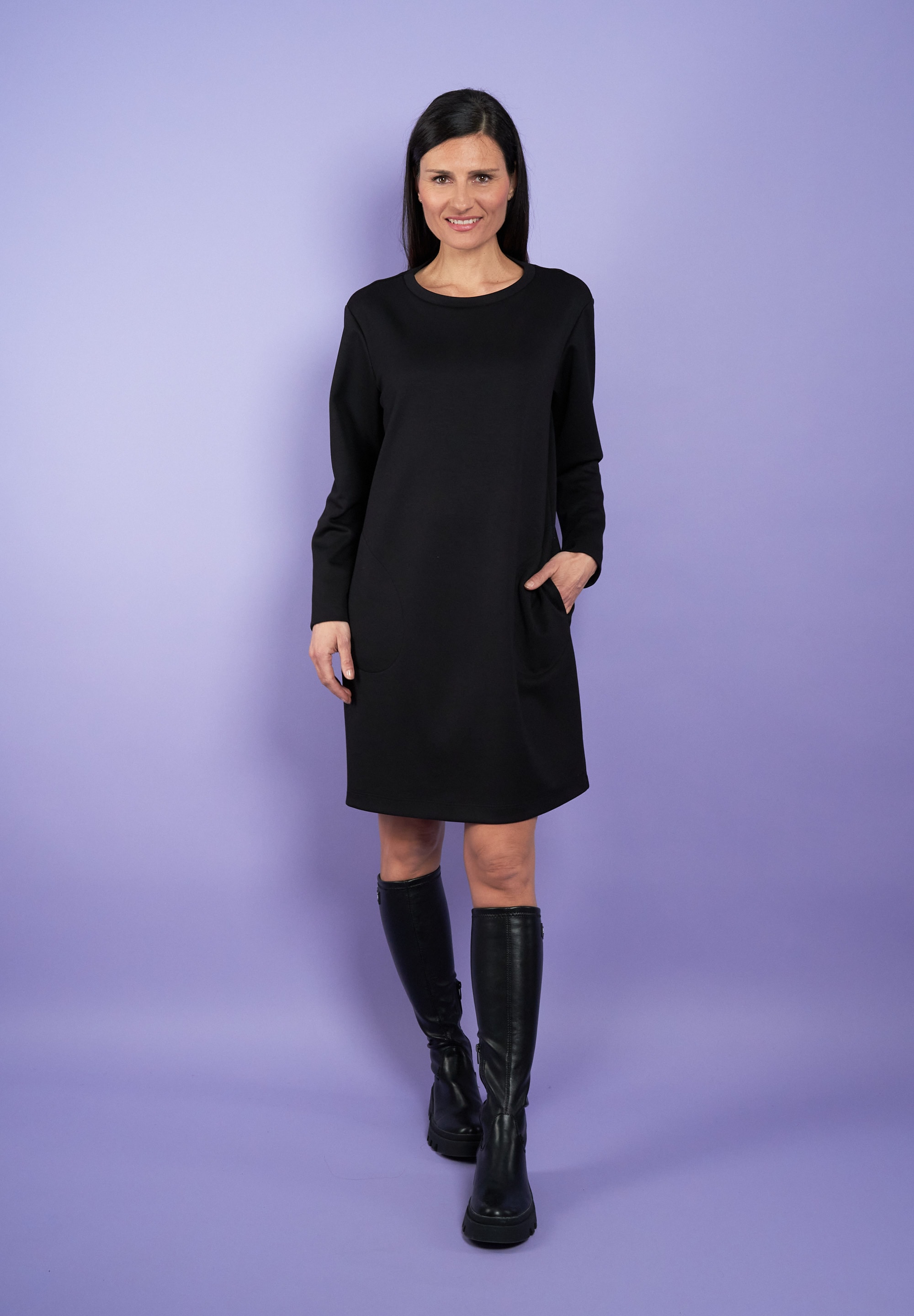 Seidel Moden Sweatkleid "Exklusiv bei OTTO" Eingrifftaschen mit Eingrifftas günstig online kaufen