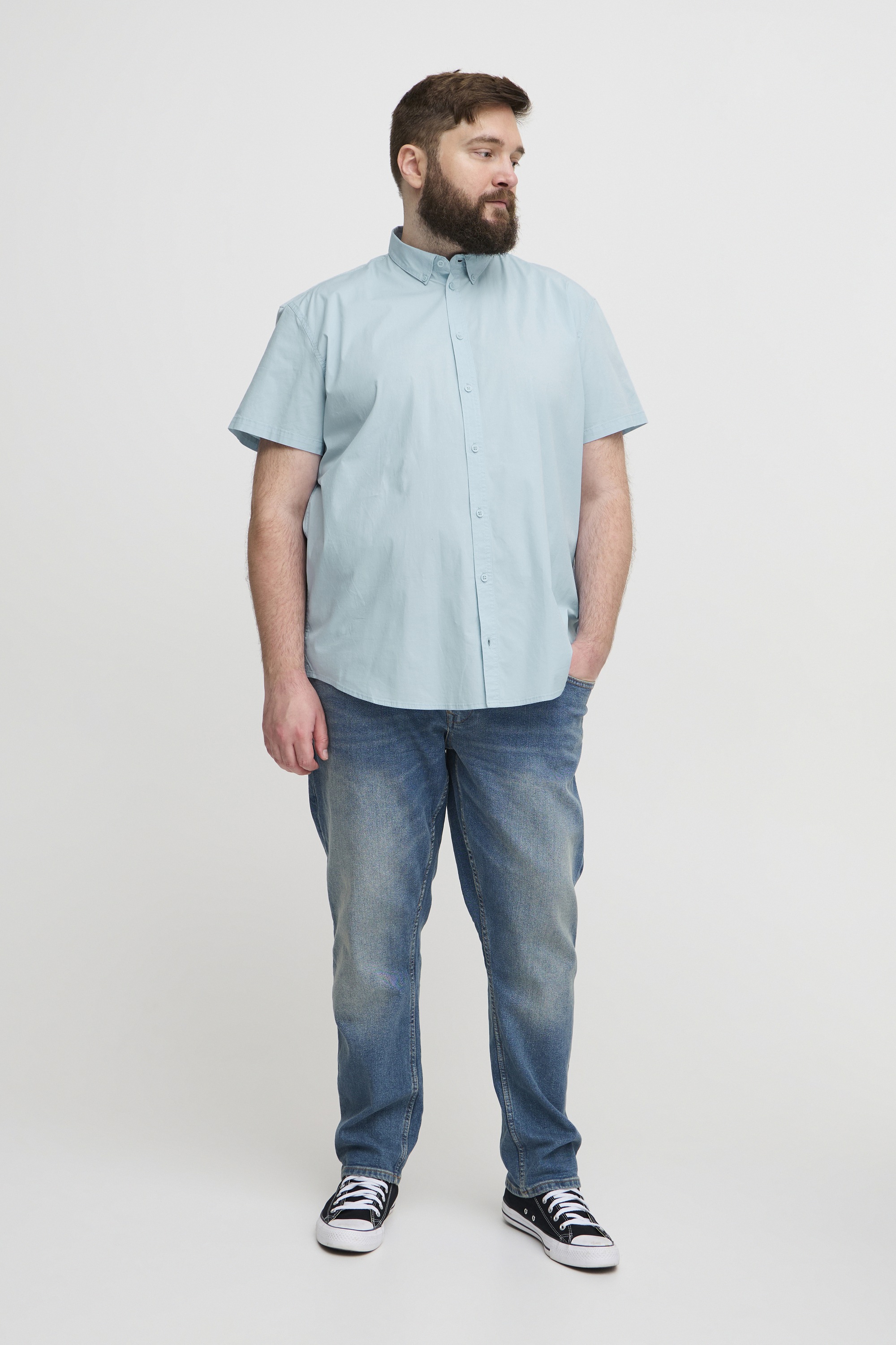 Thumbnail - Blend Kurzarmhemd "BHBShirt" Stilvolles Kurzarmhemd mit Button-Down Kragen