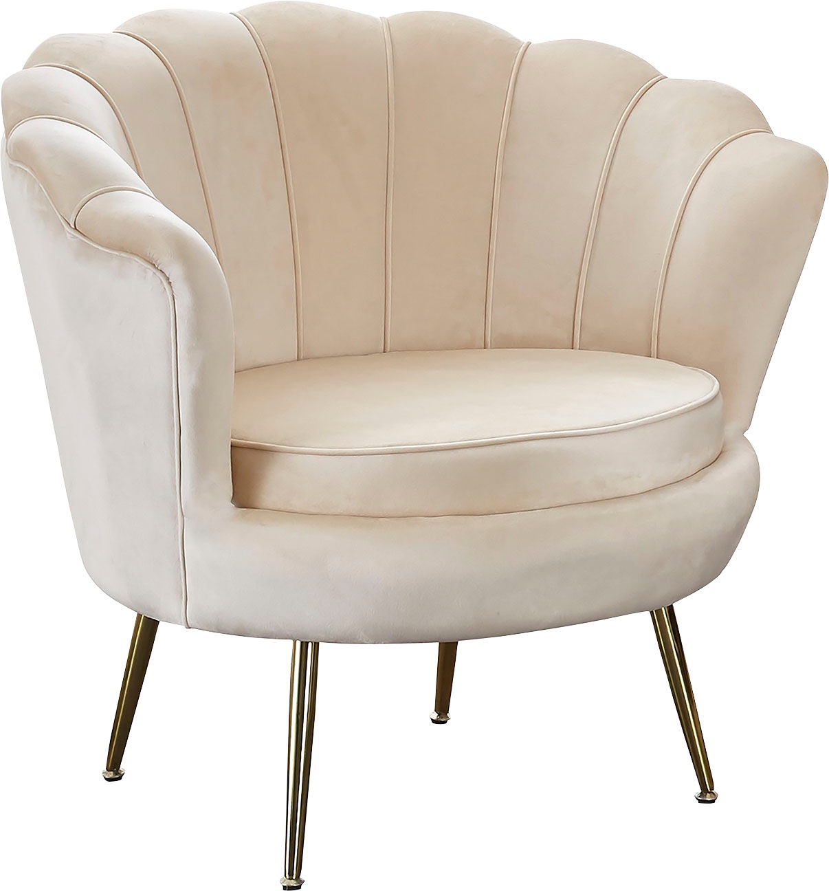 SalesFever Loungesessel "Clam - Design Loungesessel", Prachtvoll extravagan günstig online kaufen