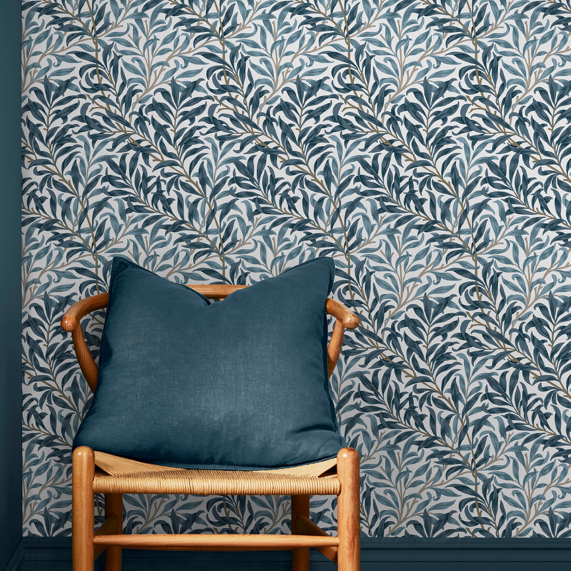 WILLIAM MORRIS AT HOME Vliestapete "Willow Bough" Retro glatt 10mx52cm (ca. 5m2)