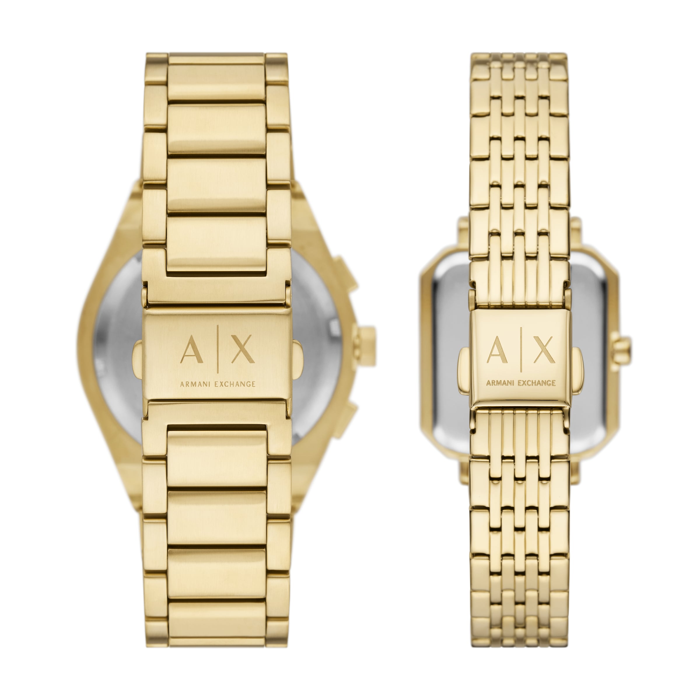 ARMANI EXCHANGE Chronograph, (Set, 2 tlg., mit Partneruhr), Quarzuhr, Armbanduhr, Herrenuhr, Edelstahlarmband
