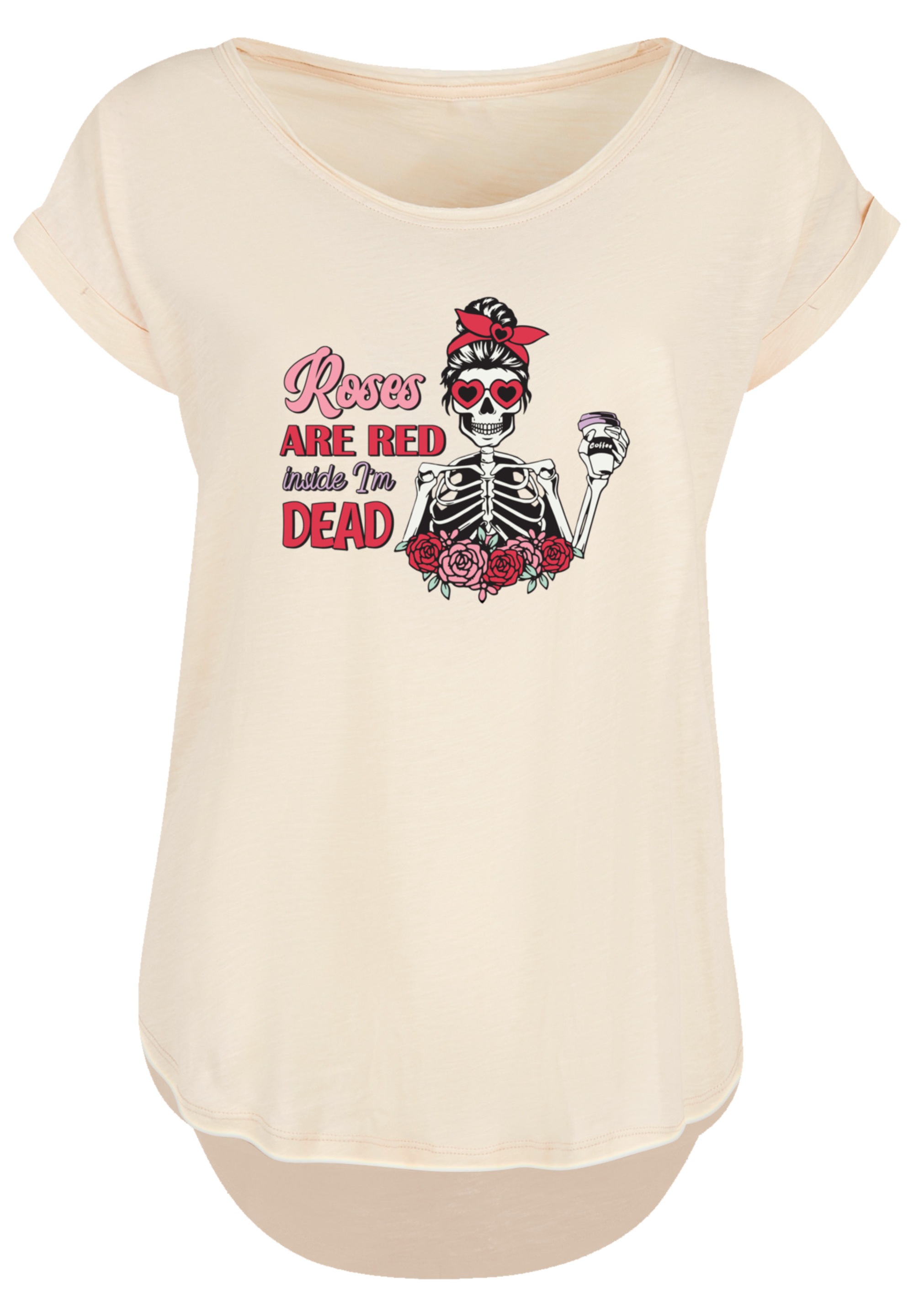 F4NT4STIC T-Shirt »Anti Valentinstag Roses are red«, Premium Qualität