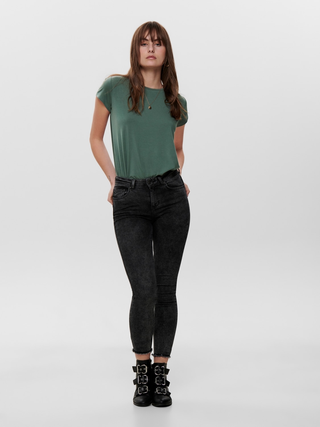 ONLY Kurzarmshirt »ONLGRACE S/S T-SHIRT CS JRS«