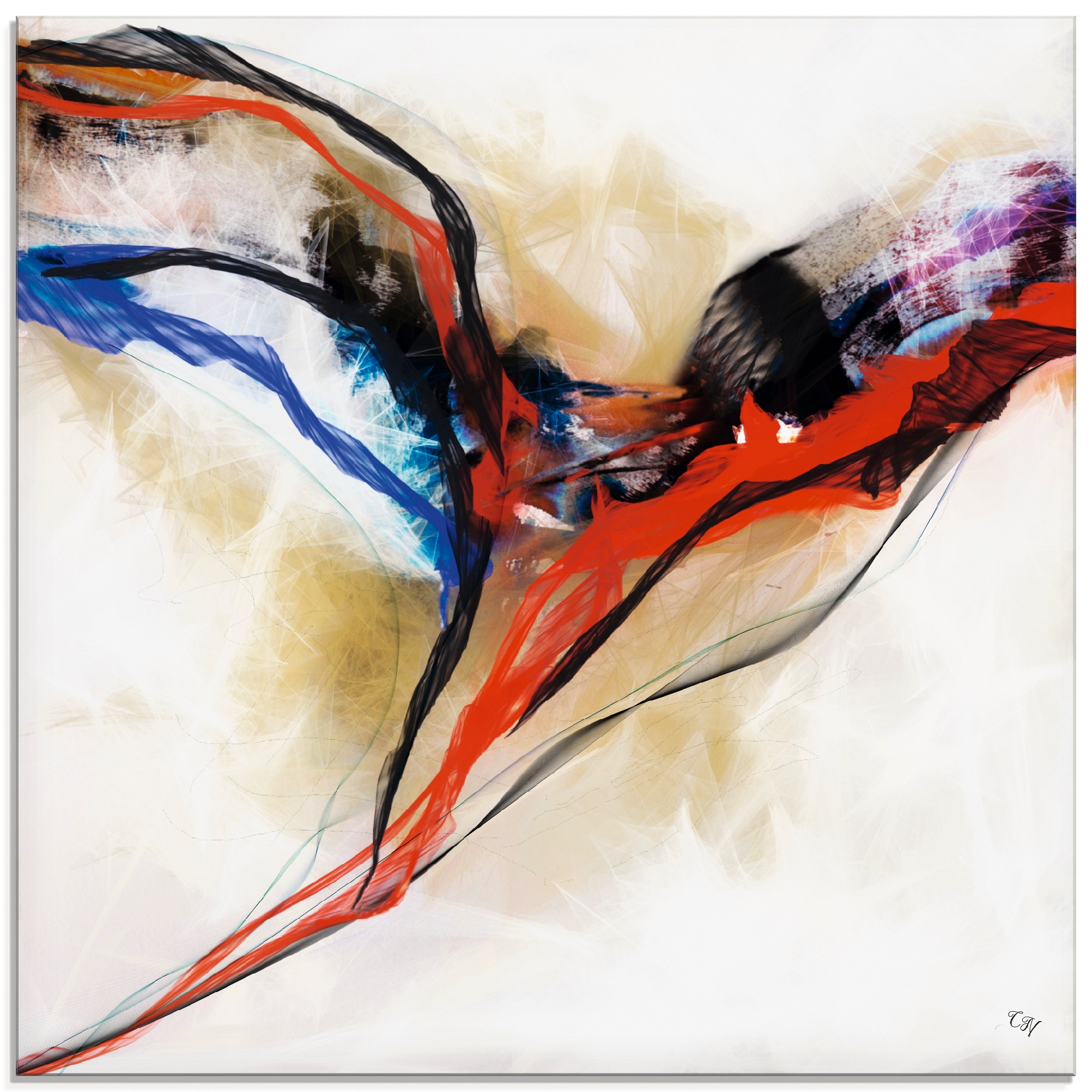 Artland Stiklinis paveikslas »Engel - abstrakt...