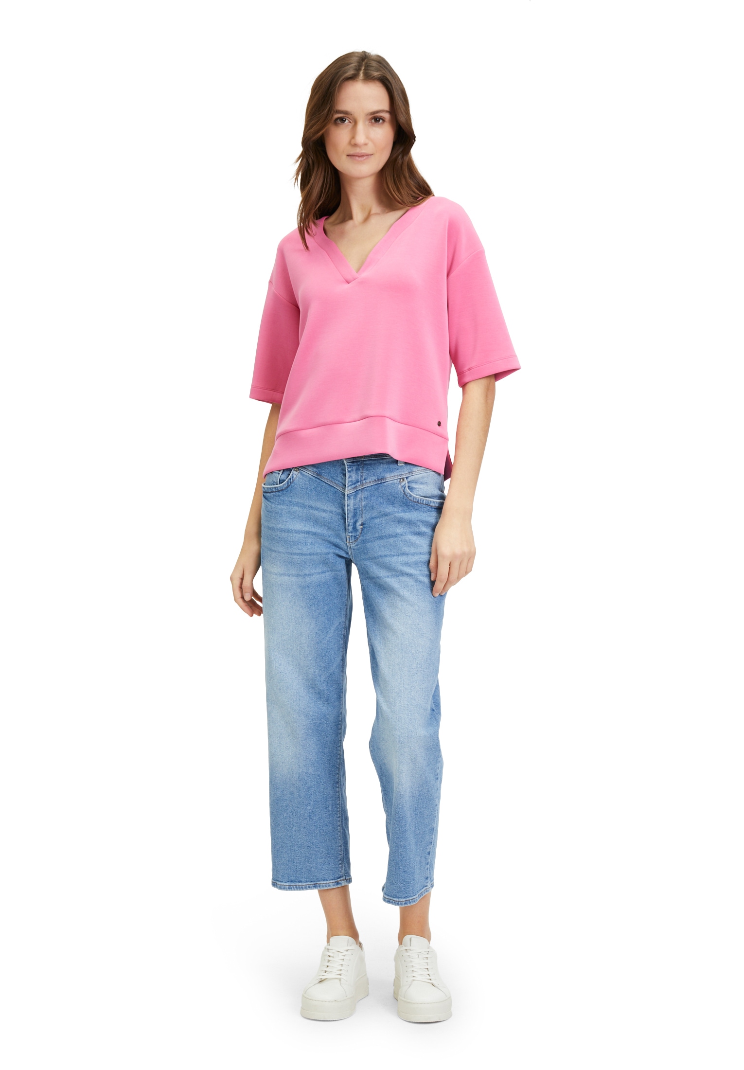 Betty&Co Kurzarmshirt »Betty & Co Sweatpullover kurzarm«, (1 tlg.), Form