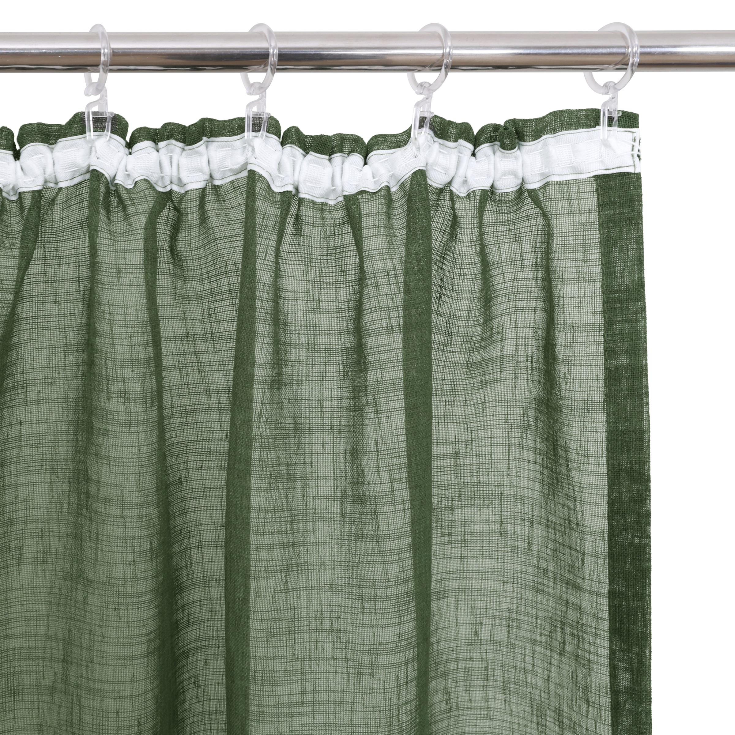 OTTO home Gardine »Fiete, 1 Stück, Leinen Optik, halbtransparent, Kräuselband« Kräuselband 1 Stk. tlg. Leinen Optik, Sichtschutz, halbtransparent, einfarbig, Leinenoptik
