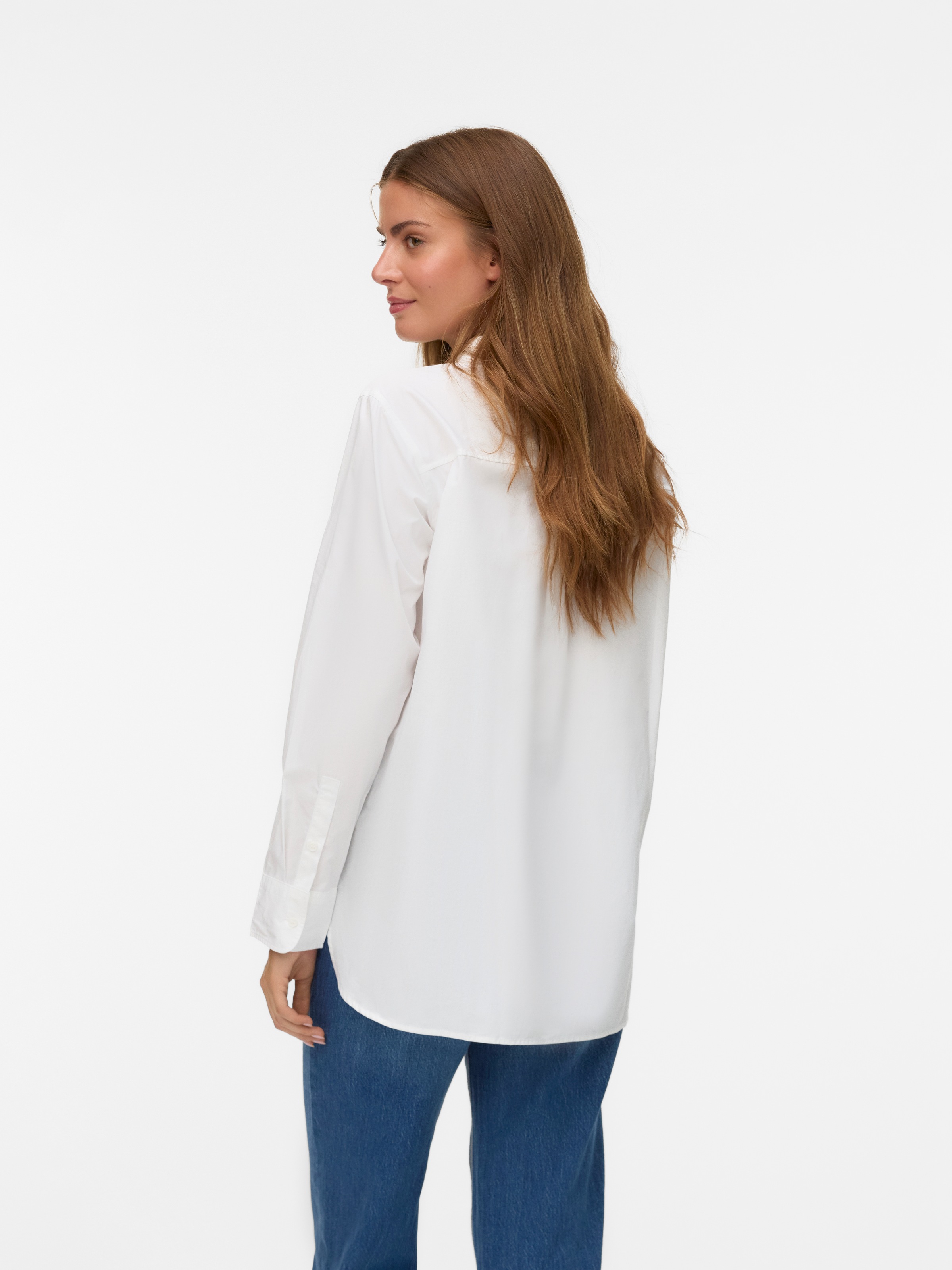 Vero Moda Hemdbluse "VMELINA LS SHIRT WVN NOOS" Baumwolle günstig online kaufen