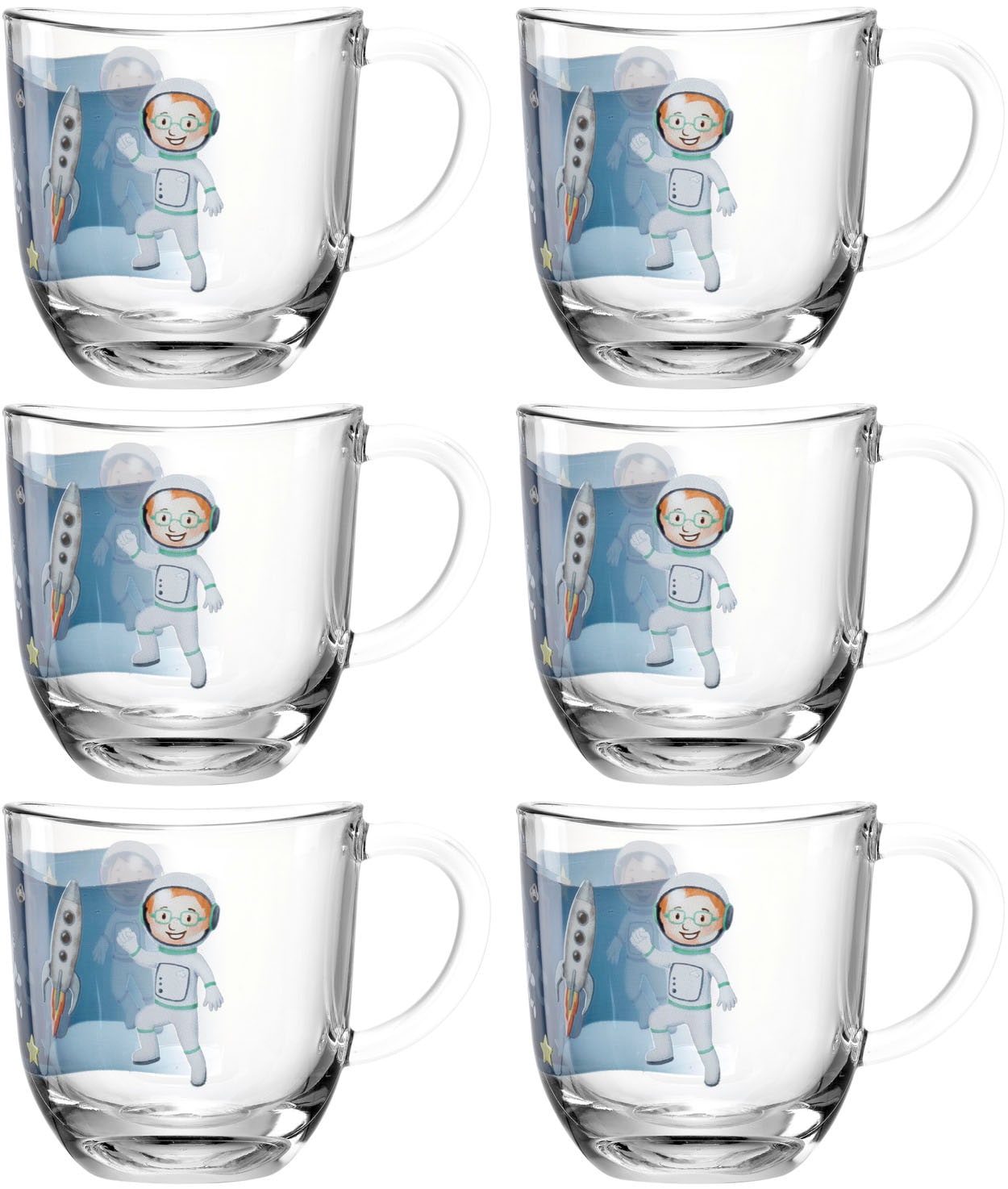 LEONARDO Tasse "Weltall BAMBINI AVVENTURA" 280 ml, 6-teilig günstig online kaufen