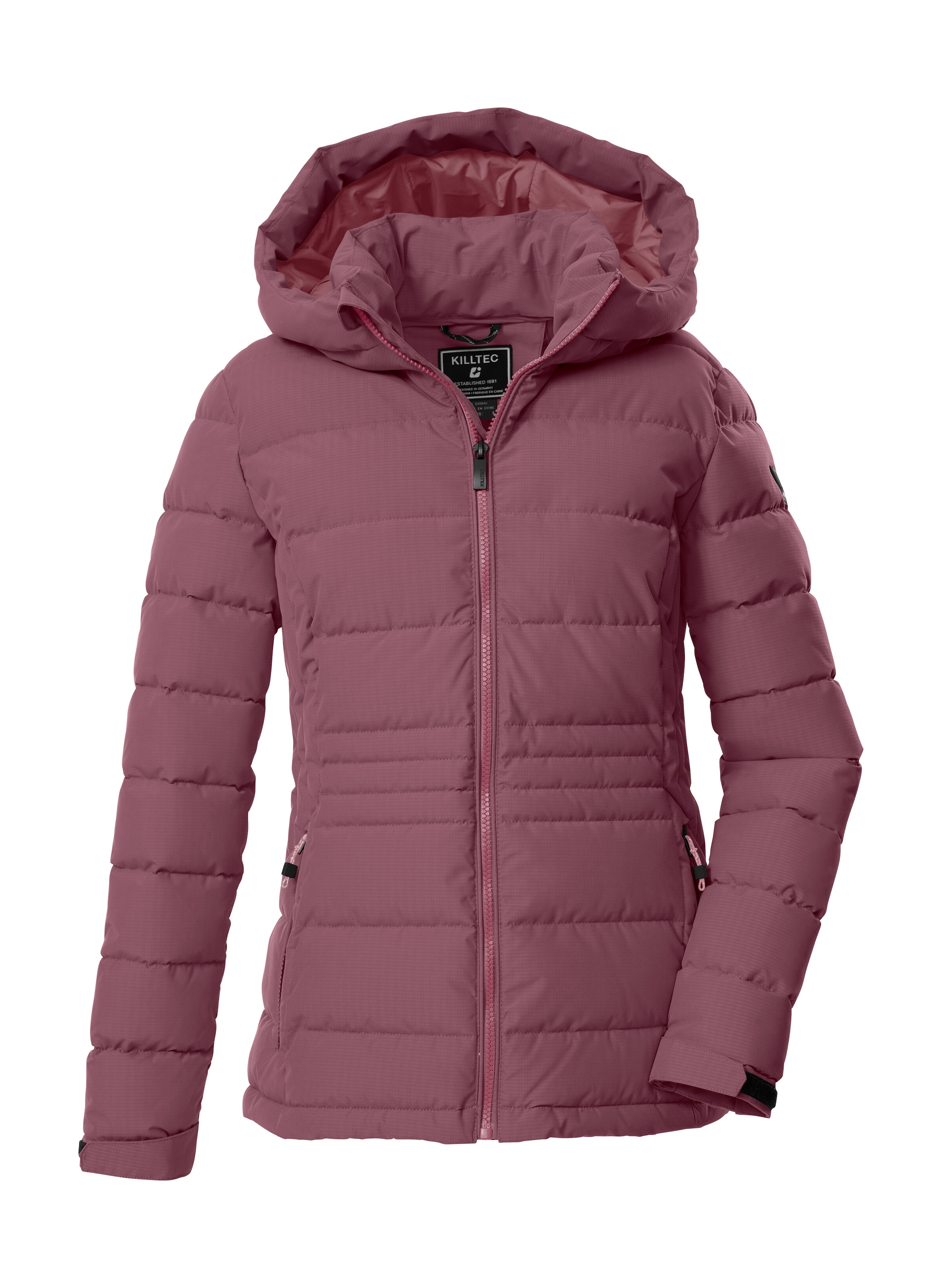 Killtec "KOW 10 WMN QLTD JCKT" Winddichte, wasserabweisende Damen Steppjacke mit verstellbarer Kapuze
