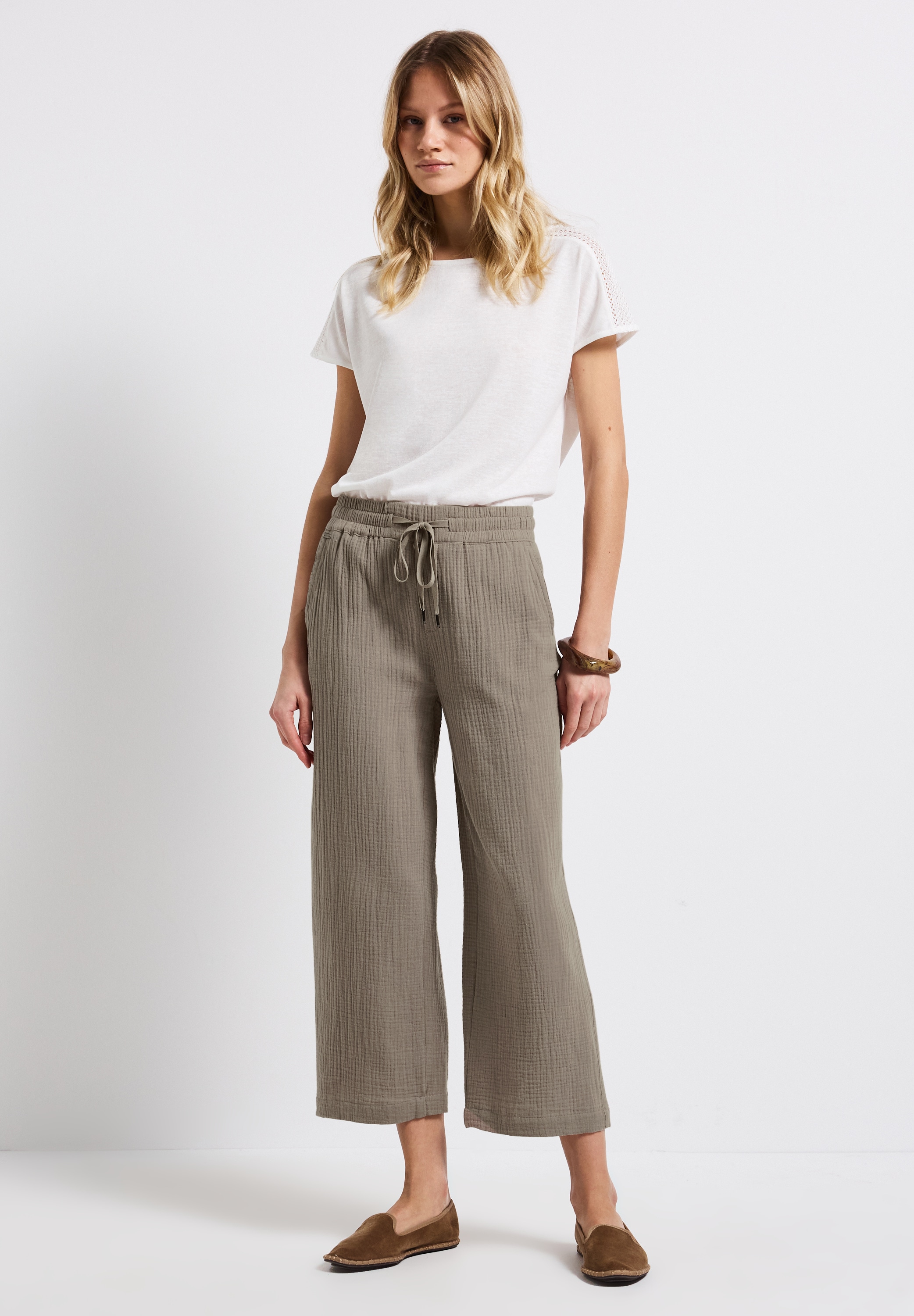 STREET ONE Stoffhose, High Waist