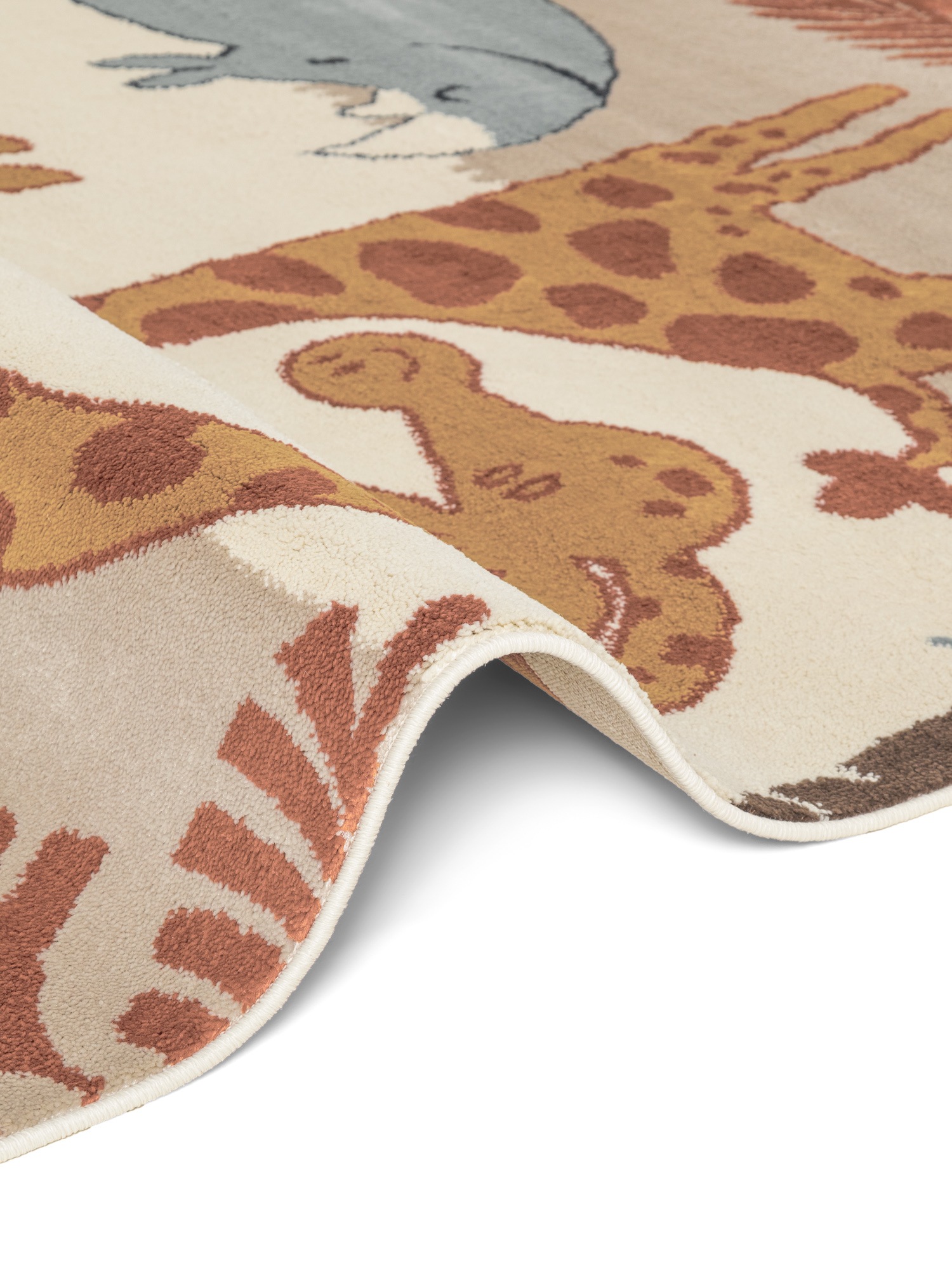 HANSE Home Kinderteppich »Savanna« rund 10 mm Höhe Pflegeleicht, Weich, Kinderzimmer, Spielteppich, Spielunterlage