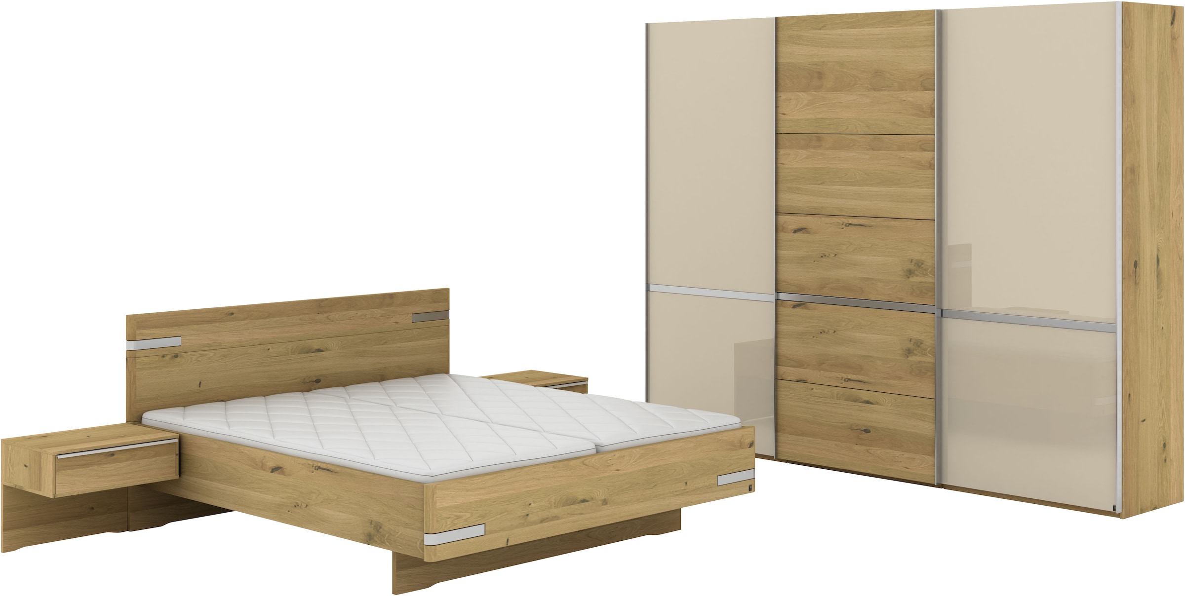 Musterring Schlafzimmer-Set "Savona, Kleiderschrank, Bett & Nachtkommoden, günstig online kaufen