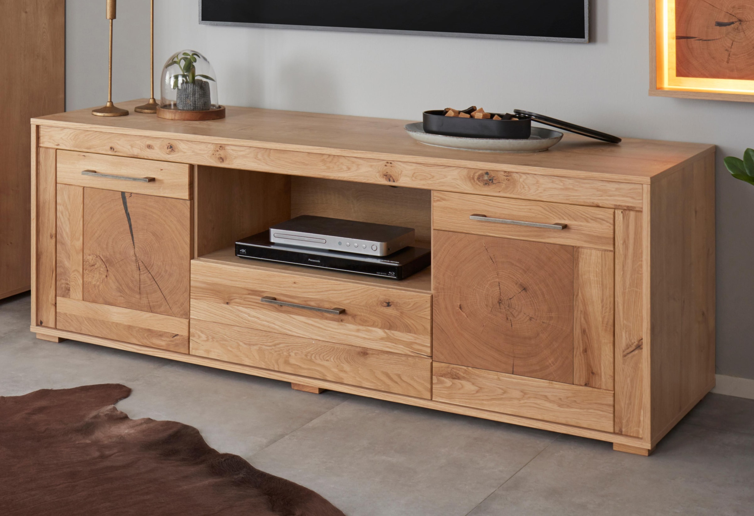 VOGL Möbelfabrik Lowboard Breite 150 cm, Teilmassivholz, Made in Germany günstig online kaufen