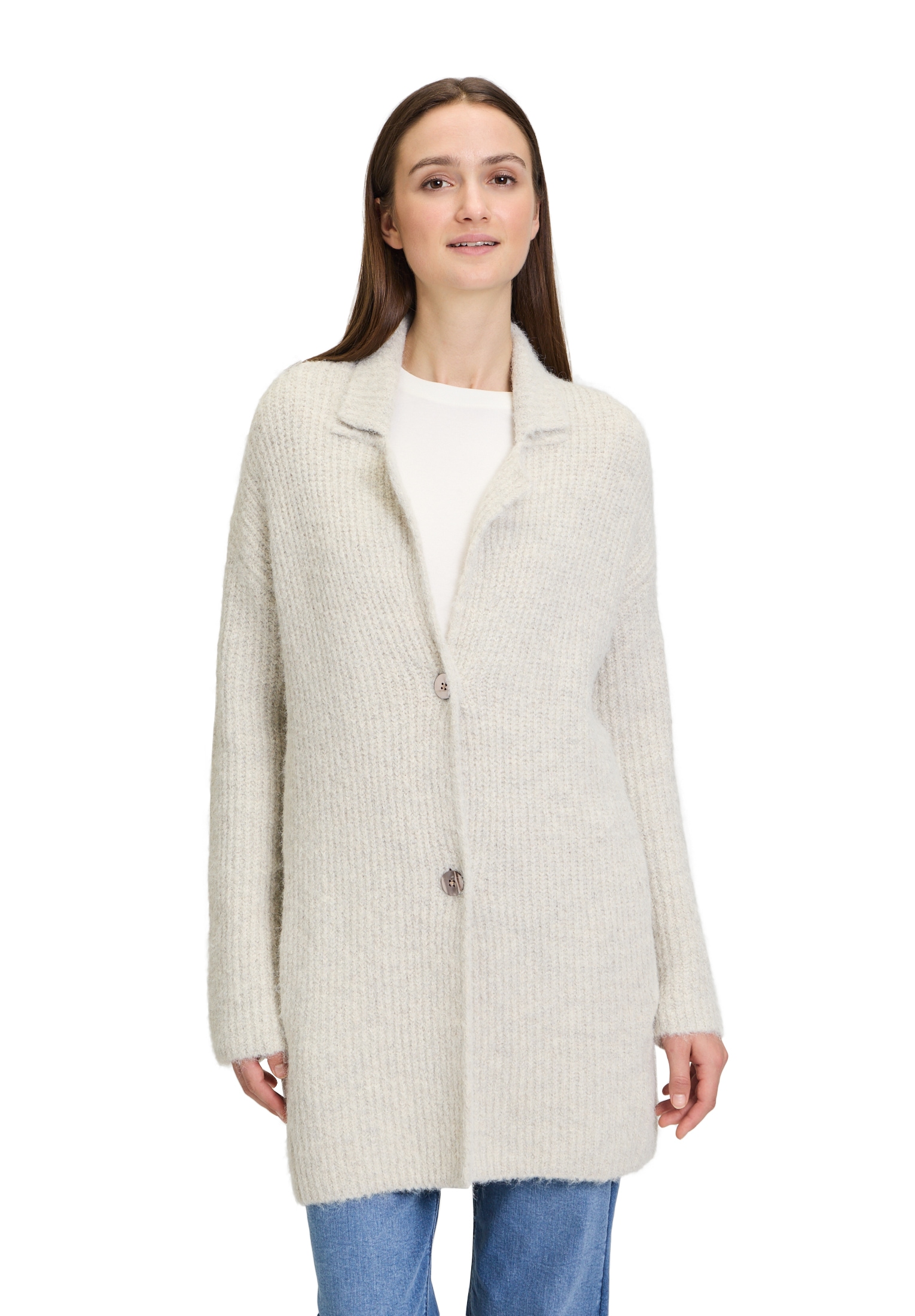 Cartoon Strickjacke "Cartoon Damen Strick-Cardigan mit Reverskragen", Struk günstig online kaufen