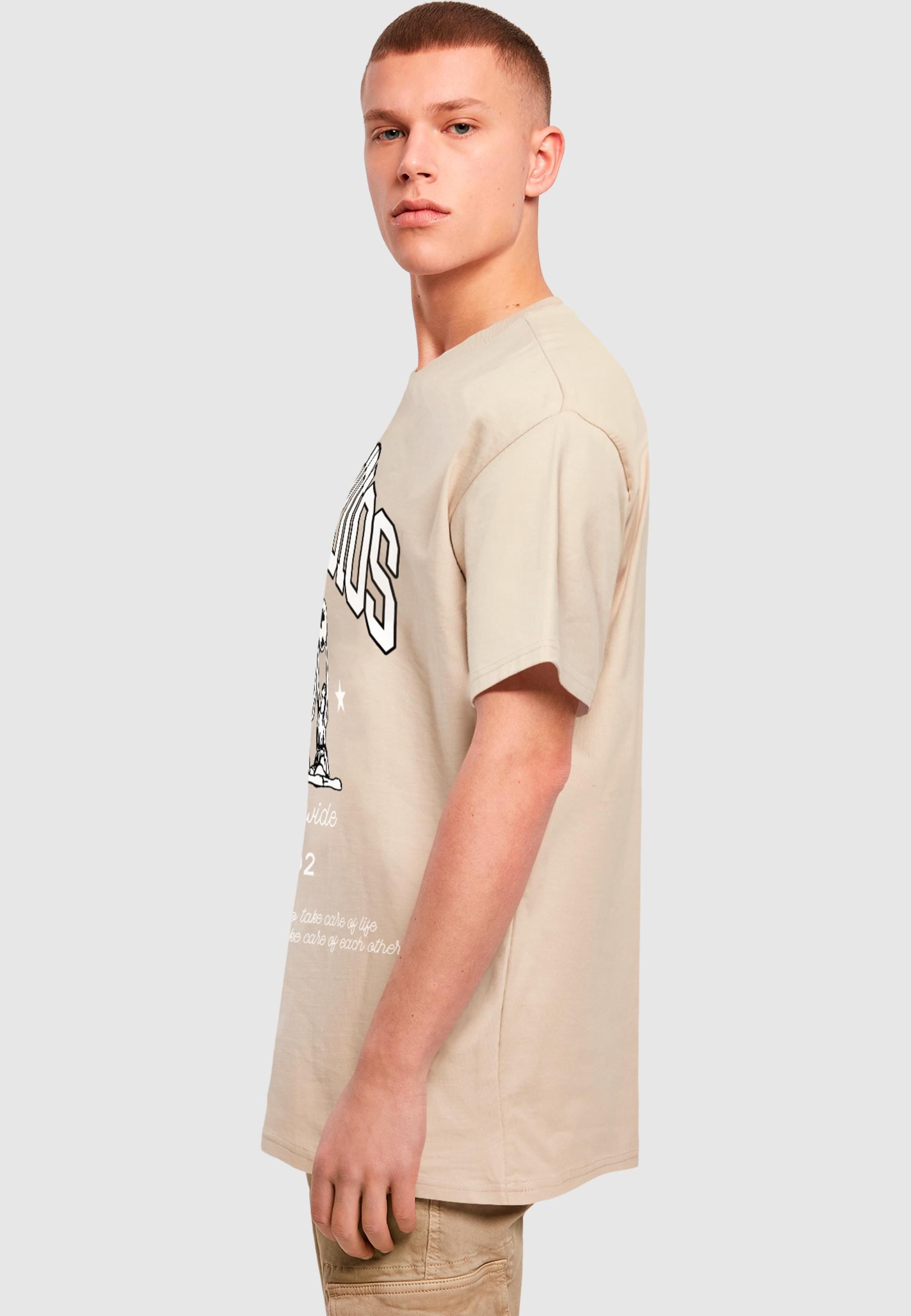 2Y Studios T-Shirt »2Y Studios Herren Globus Oversize Tee«, (1 tlg.)