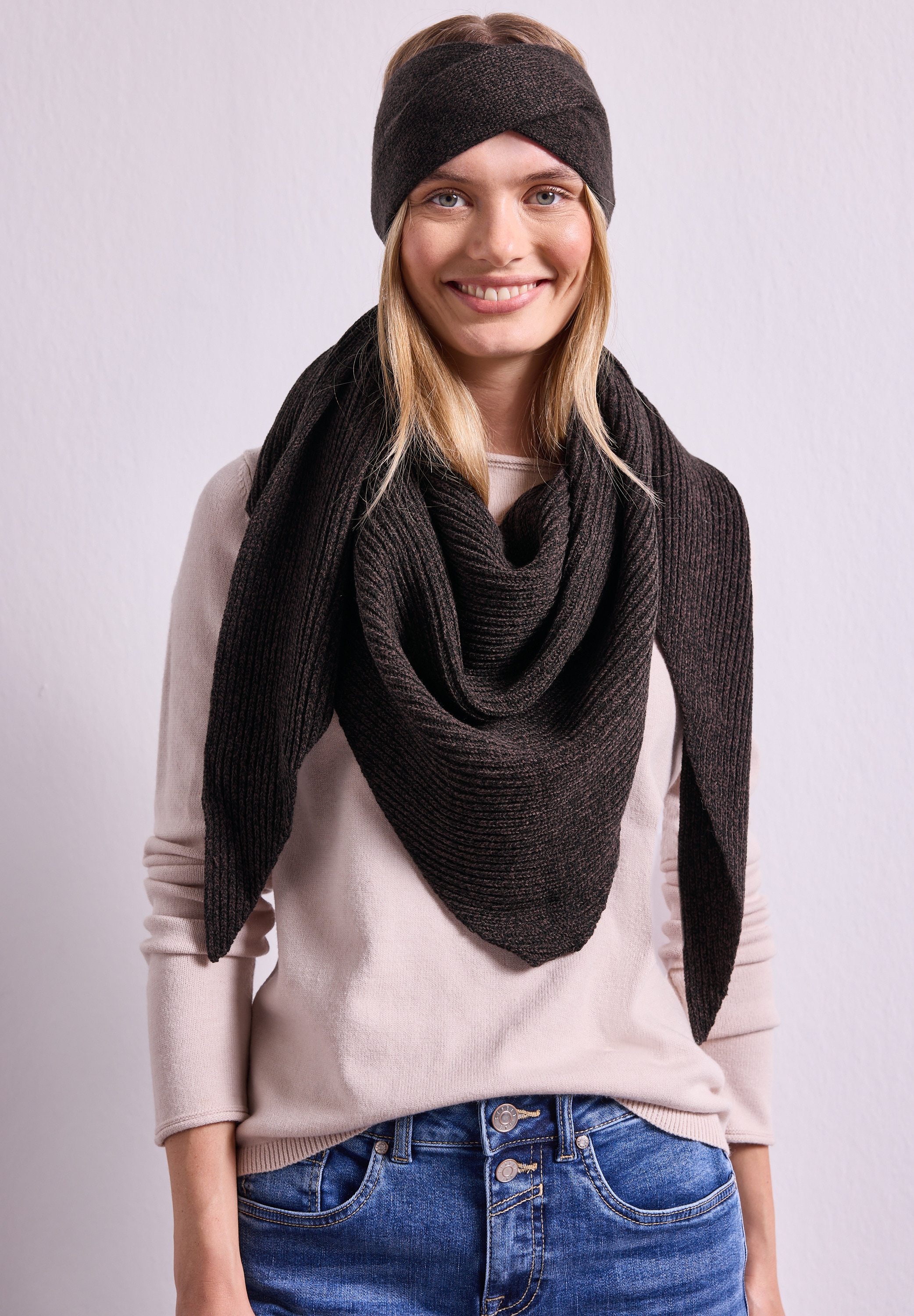 STREET ONE Schal aus softem Materialmix