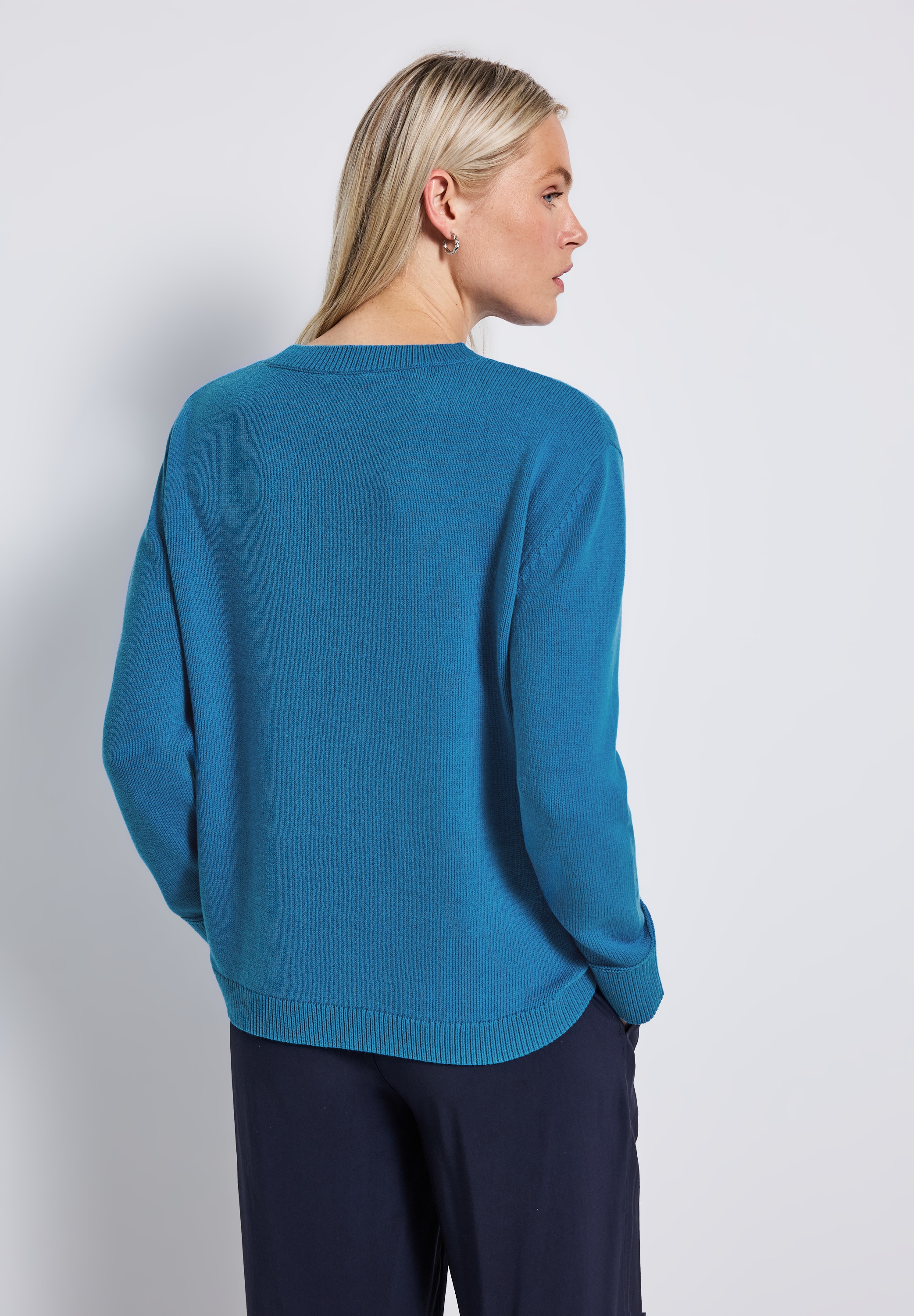 STREET ONE Strickpullover, mit Rundhalsausschnitt