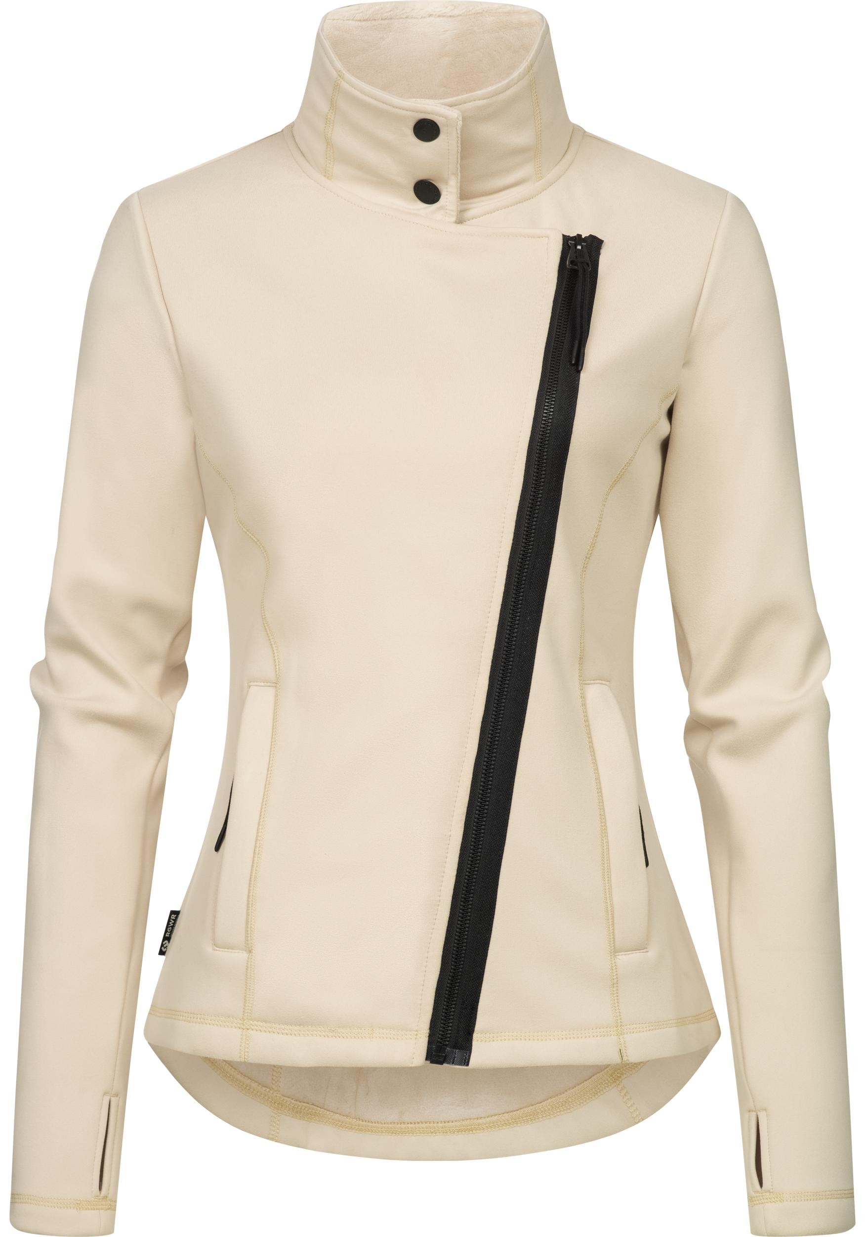 Ragwear Sweatjacke »Saskie«, Modische Damen Kapuzenjacke mit kuschlig weichem Innenfutter