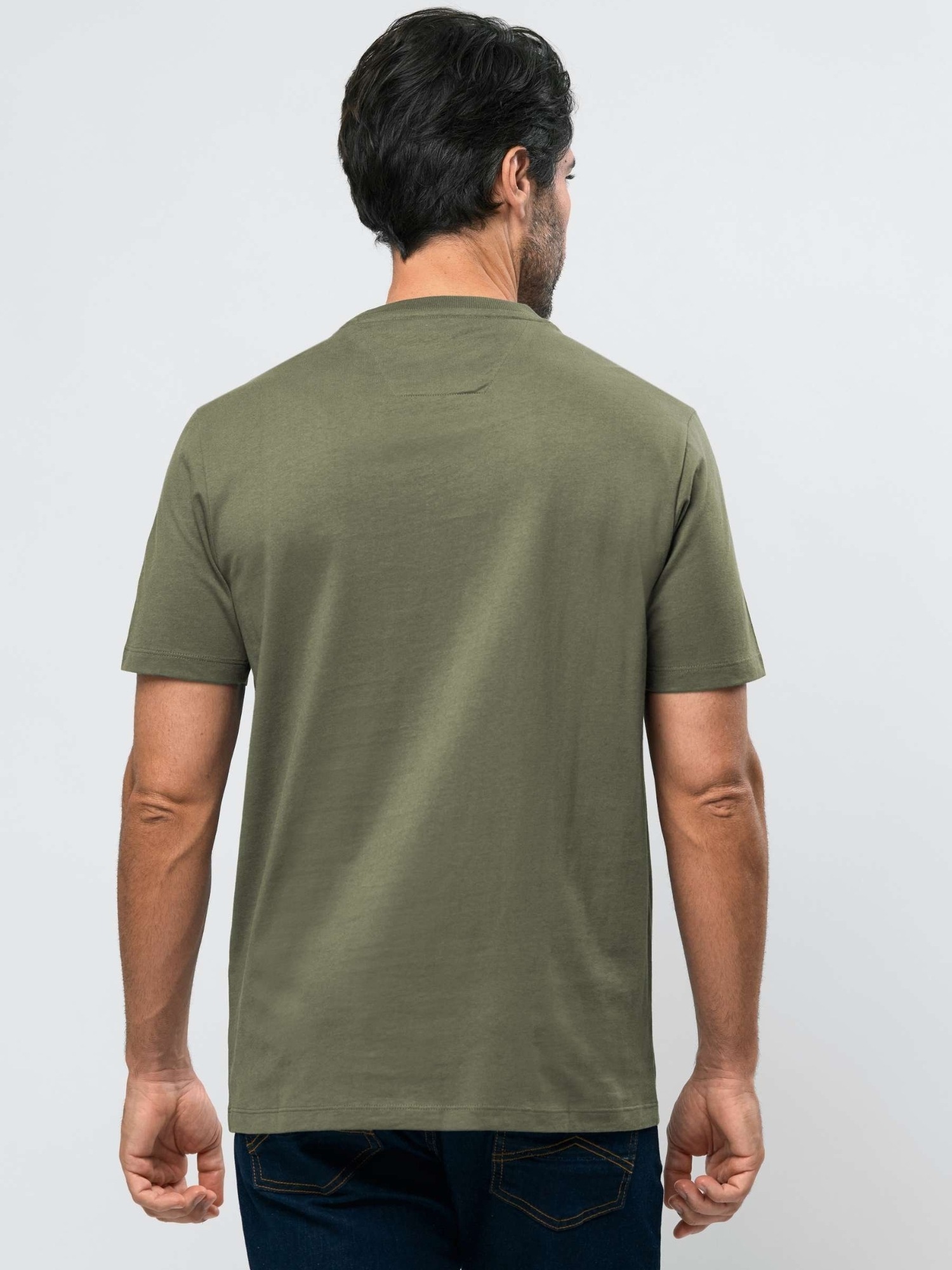 Kurzarmhemd MCS "MCS T-shirt MCFelix", Herren, Gr. XXL, Normalgrößen, beetle, Obermaterial: 100% Baumwolle, Hemden 3