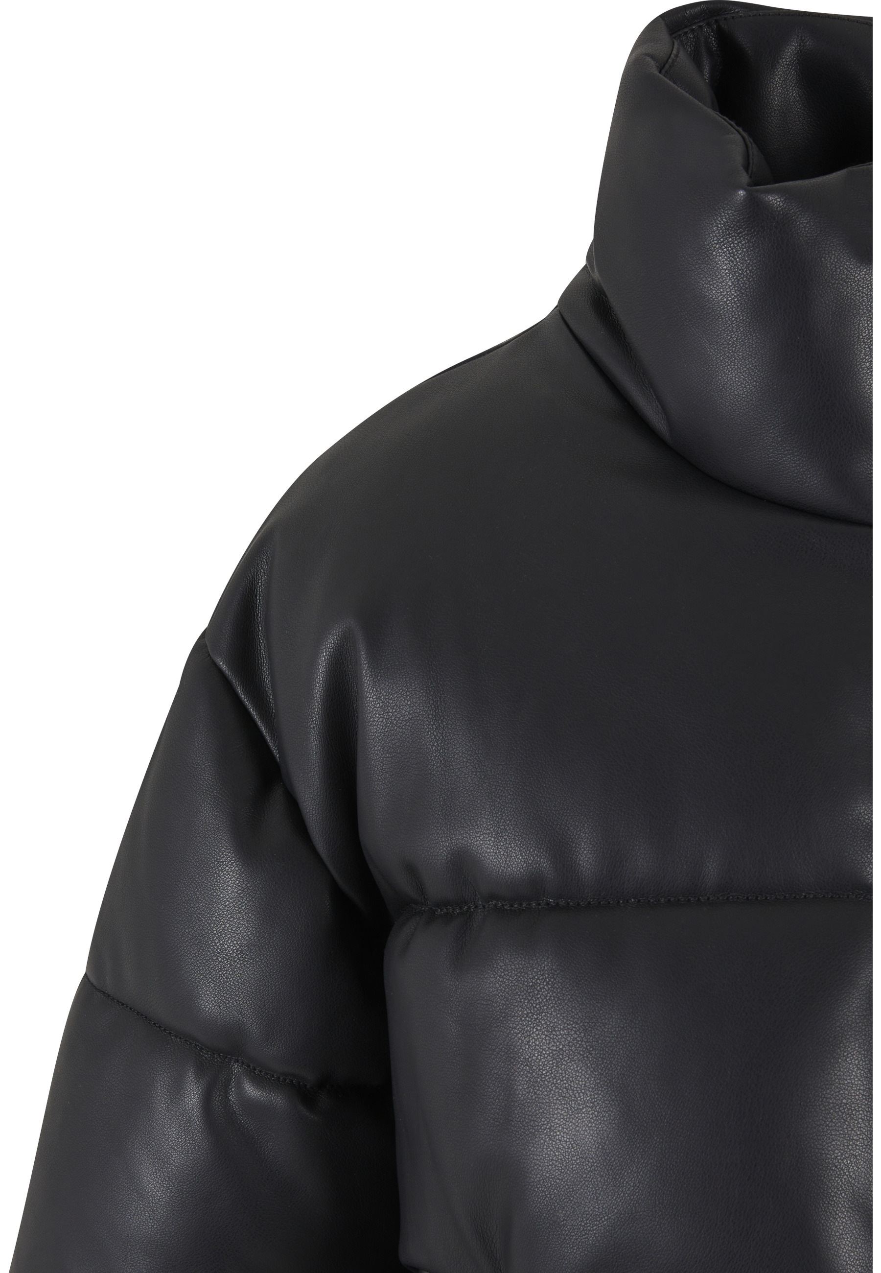 Karl Kani Winterjacke »Karl Kani Karl Kani Serif Crop PU Puffer Jacket« 1 Stk. tlg. ohne Kapuze