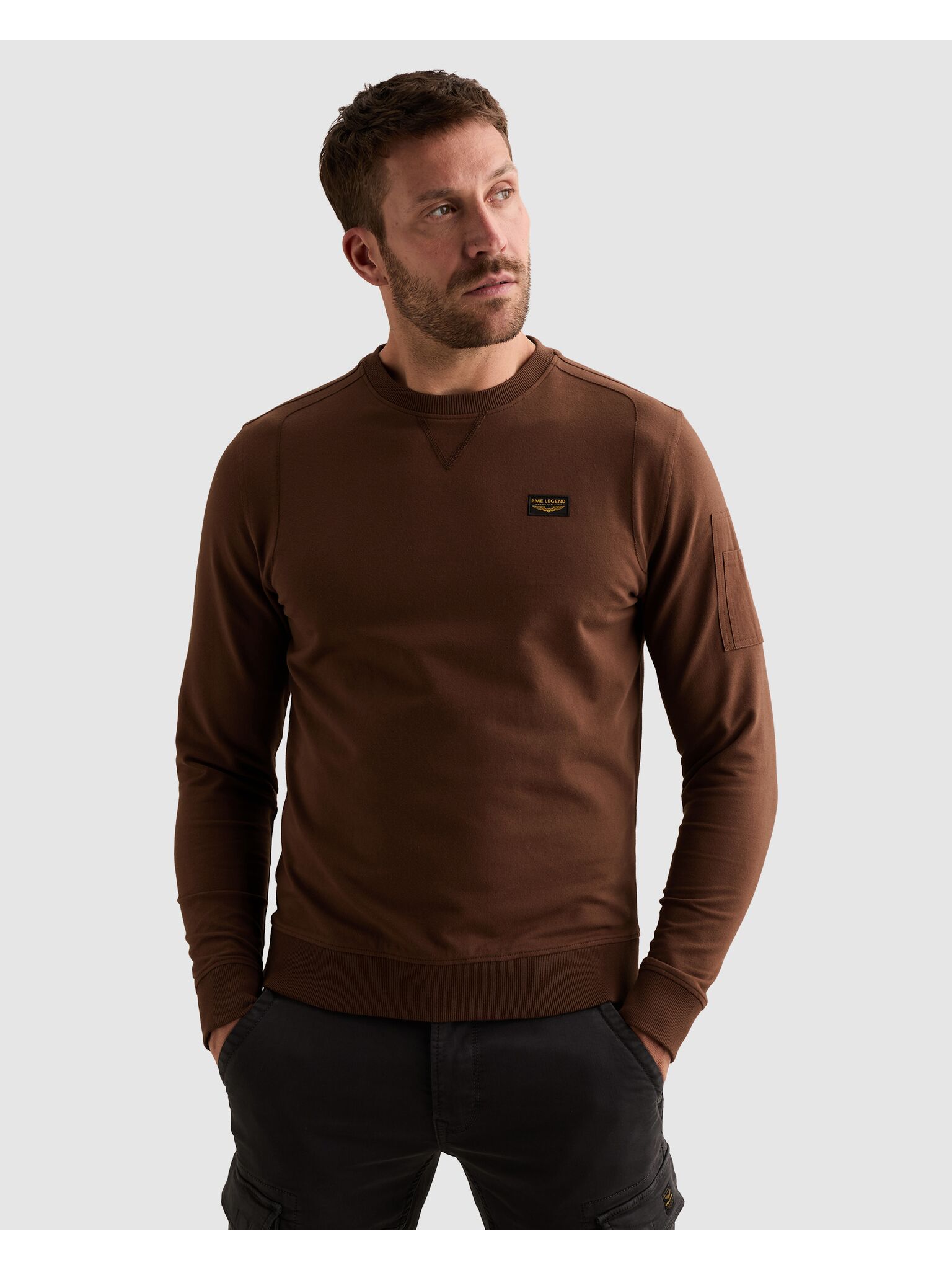 PME LEGEND Sweatshirt, mit Logo Stickerei