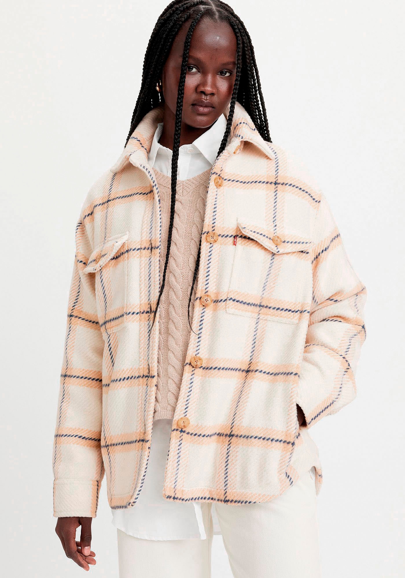 Levi's® Hemdjacke »NOLA SHACKET MULTI-COLO«, ohne Kapuze, kariert, mit Knopfleiste