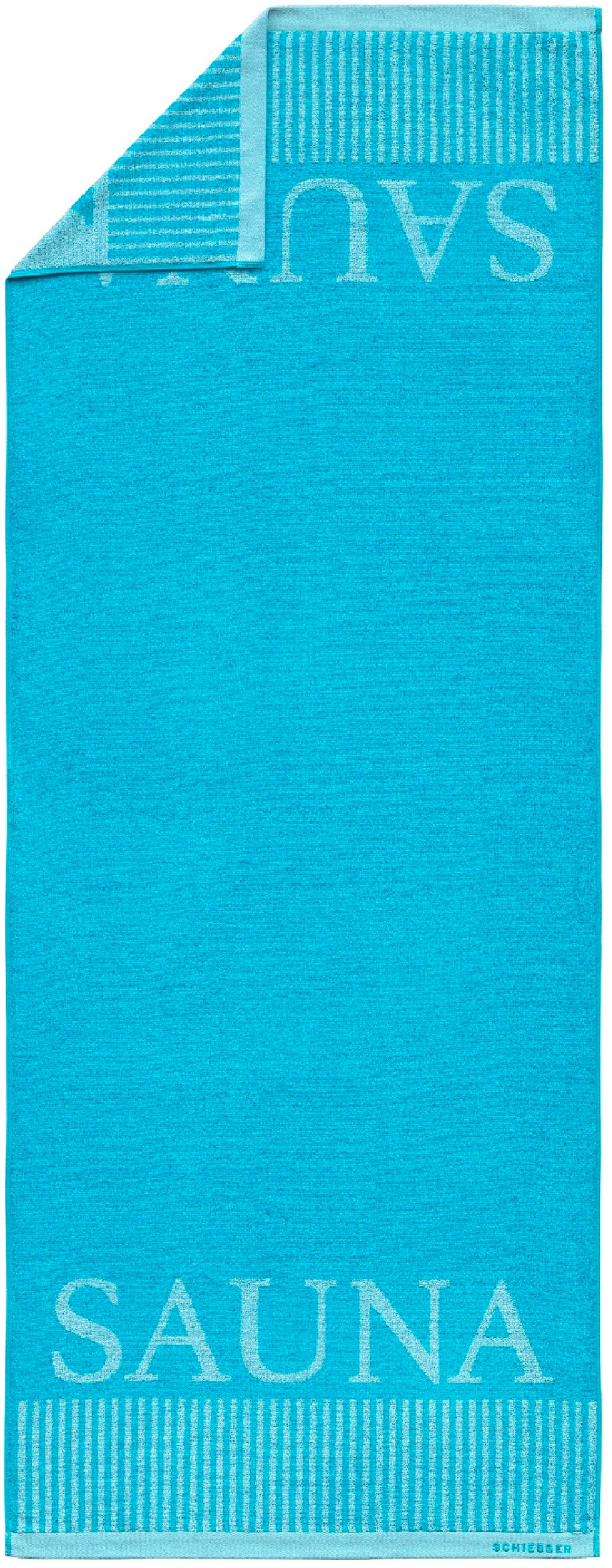 Schiesser Saunatuch »Rom aus garngefärbtem, kuschelweichem Baumwollfrottier«, (1 St., Saunatuch 75 x 200 cm), Made in Green