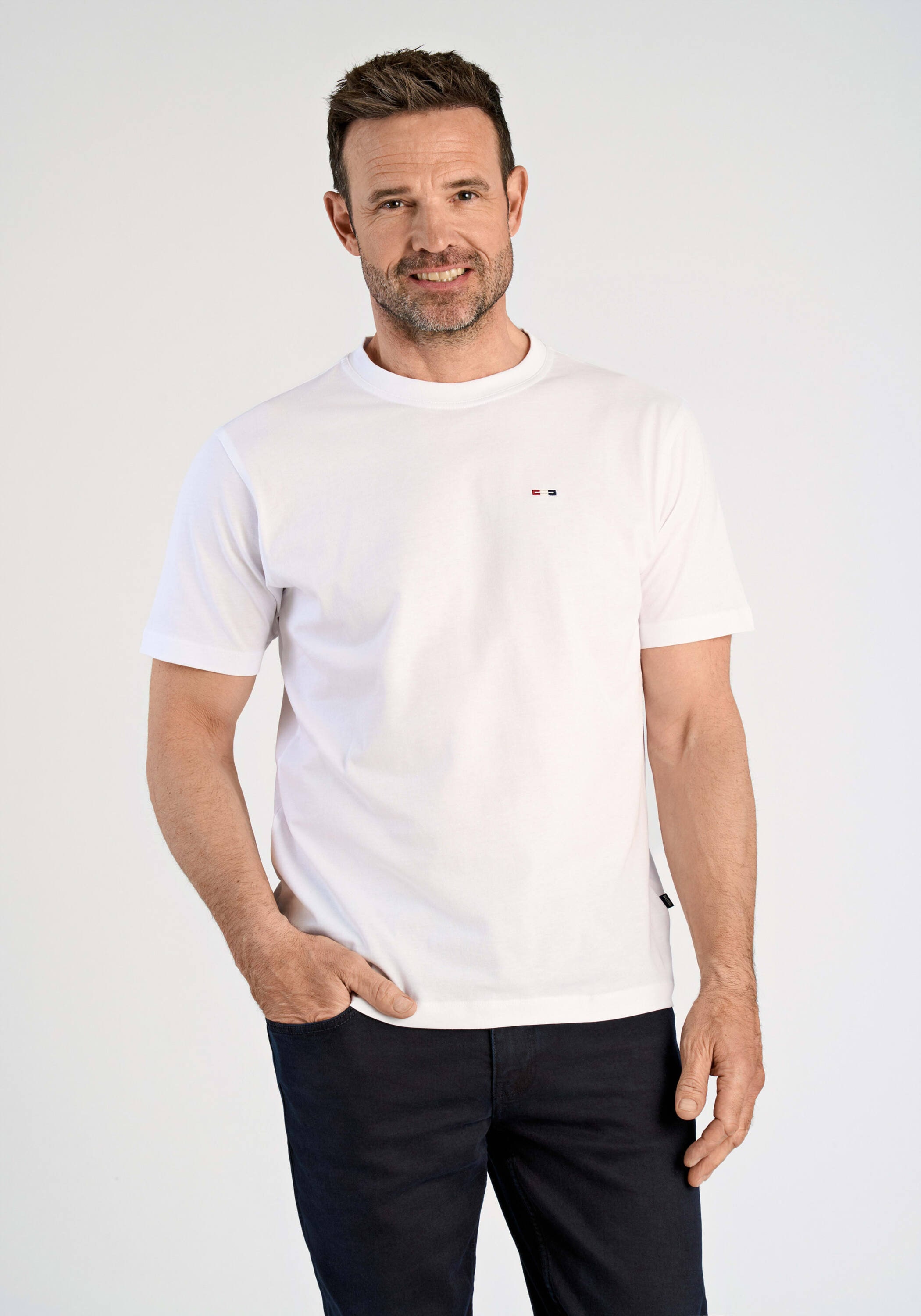 BISON Kurzarmshirt "T-Shirt (Kurzarm) Comfort Fit"