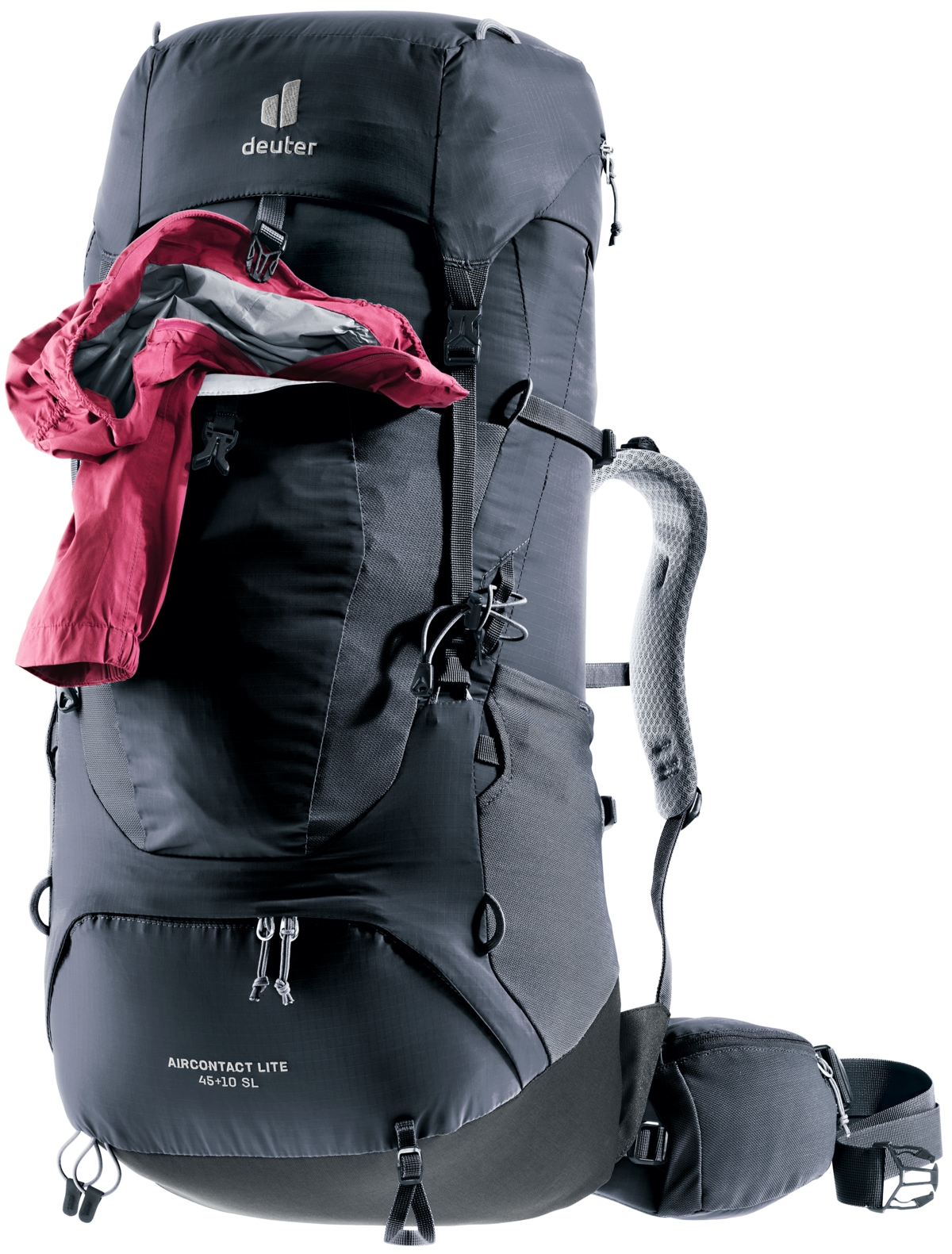 deuter Trekkingrucksack »Aircontact Lite 45 + 10 SL« für Wandern und Bergsteigen, für perfekte Lastübertragung