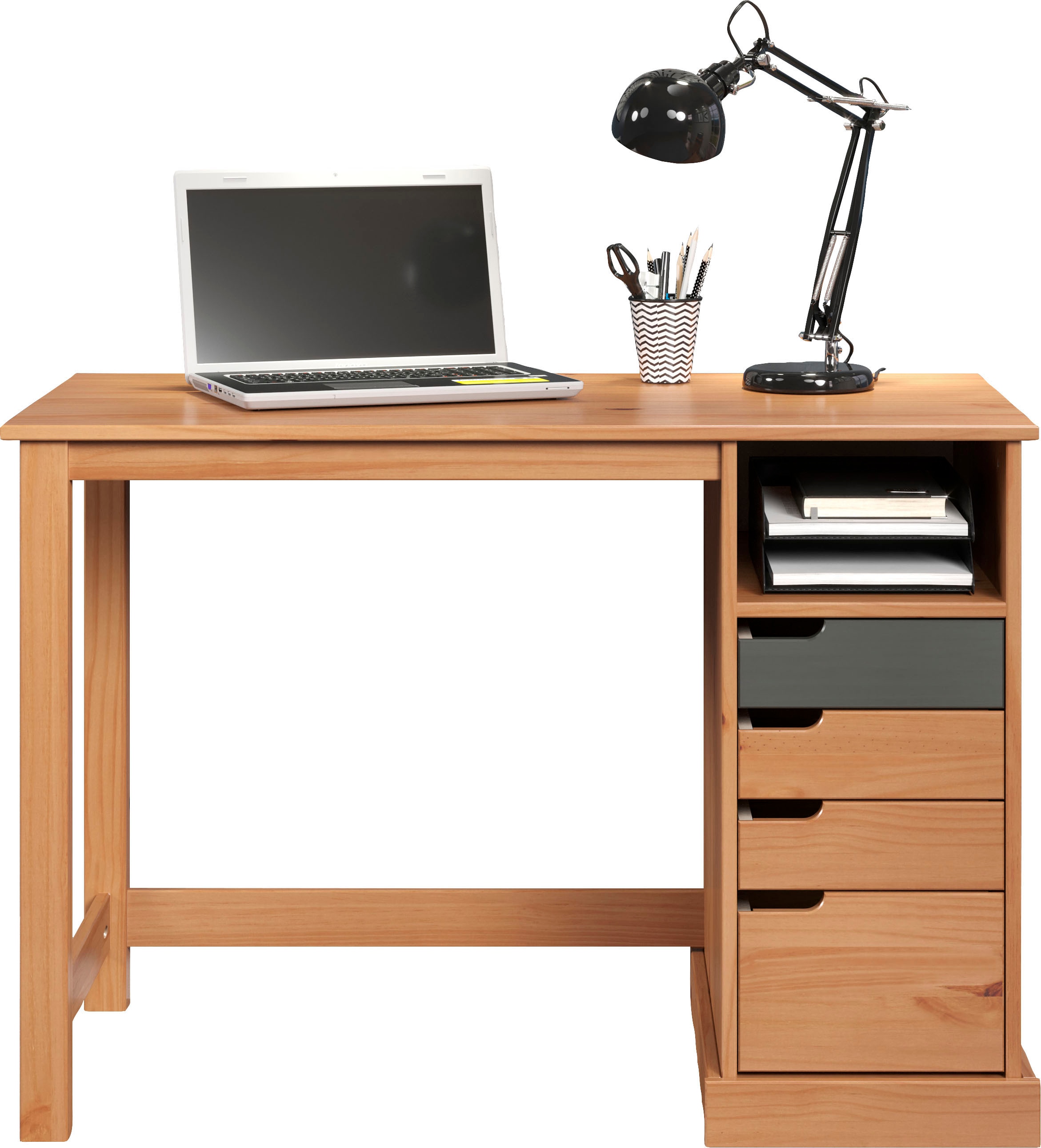 INTER-FURN Schreibtisch »Mestre«, praktisch und aus massivem Kiefernholz