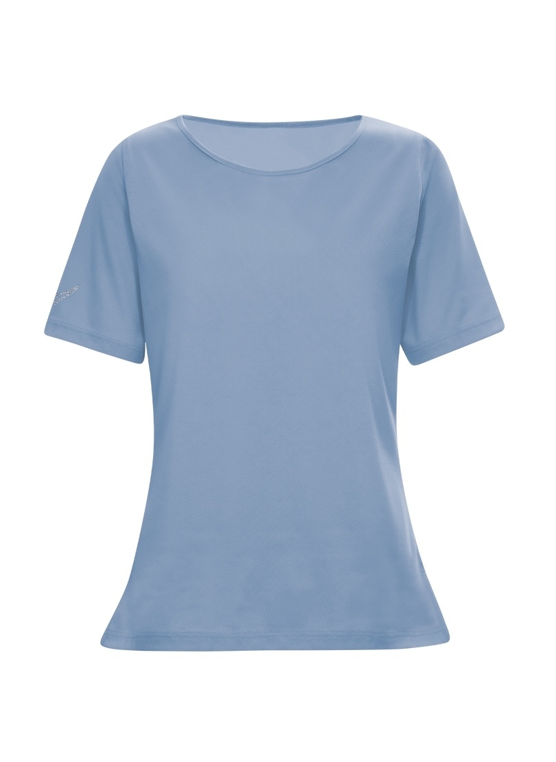 Trigema Damen T-Shirt Mit Kristallsteinen – Aus Baumwolle, Mit Seitenschlitzen, Made In Germany, Verschiedene Größen
